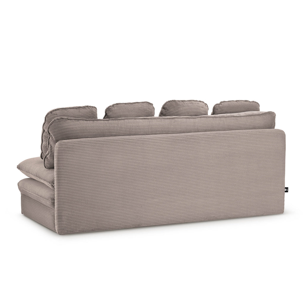 NOMA Corduroy Fabric Modular Sofa Bench – Greige
