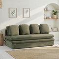 NOMA Corduroy Fabric Modular Sofa Bench – Green