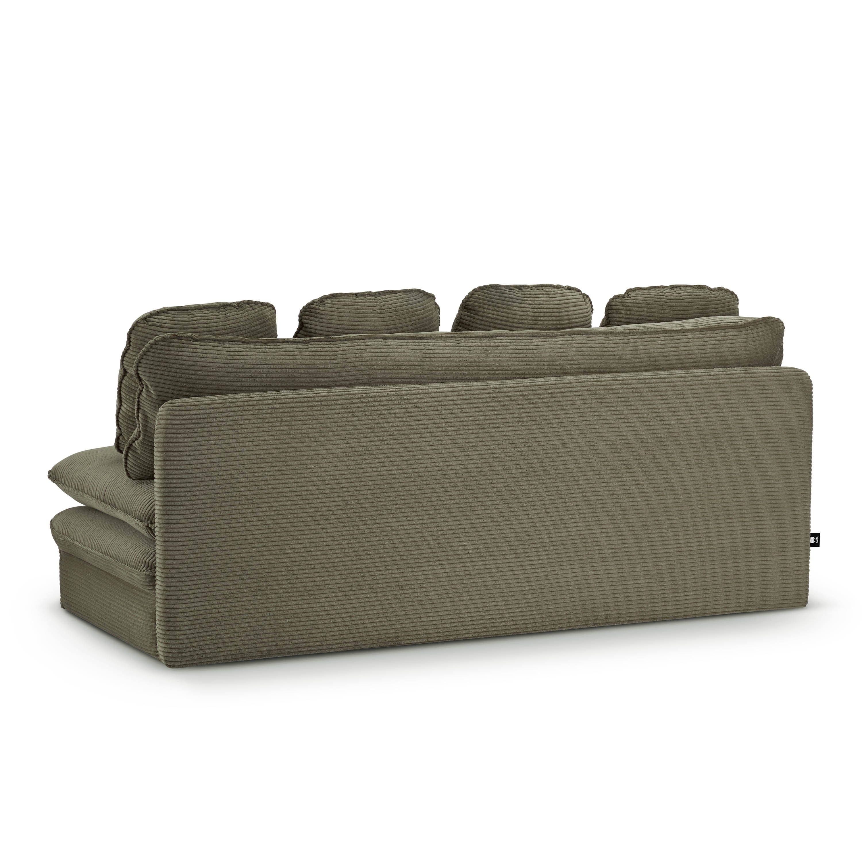 NOMA Corduroy Fabric Modular Sofa Bench – Green