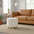 OAD Storage Pouf with Lid – White