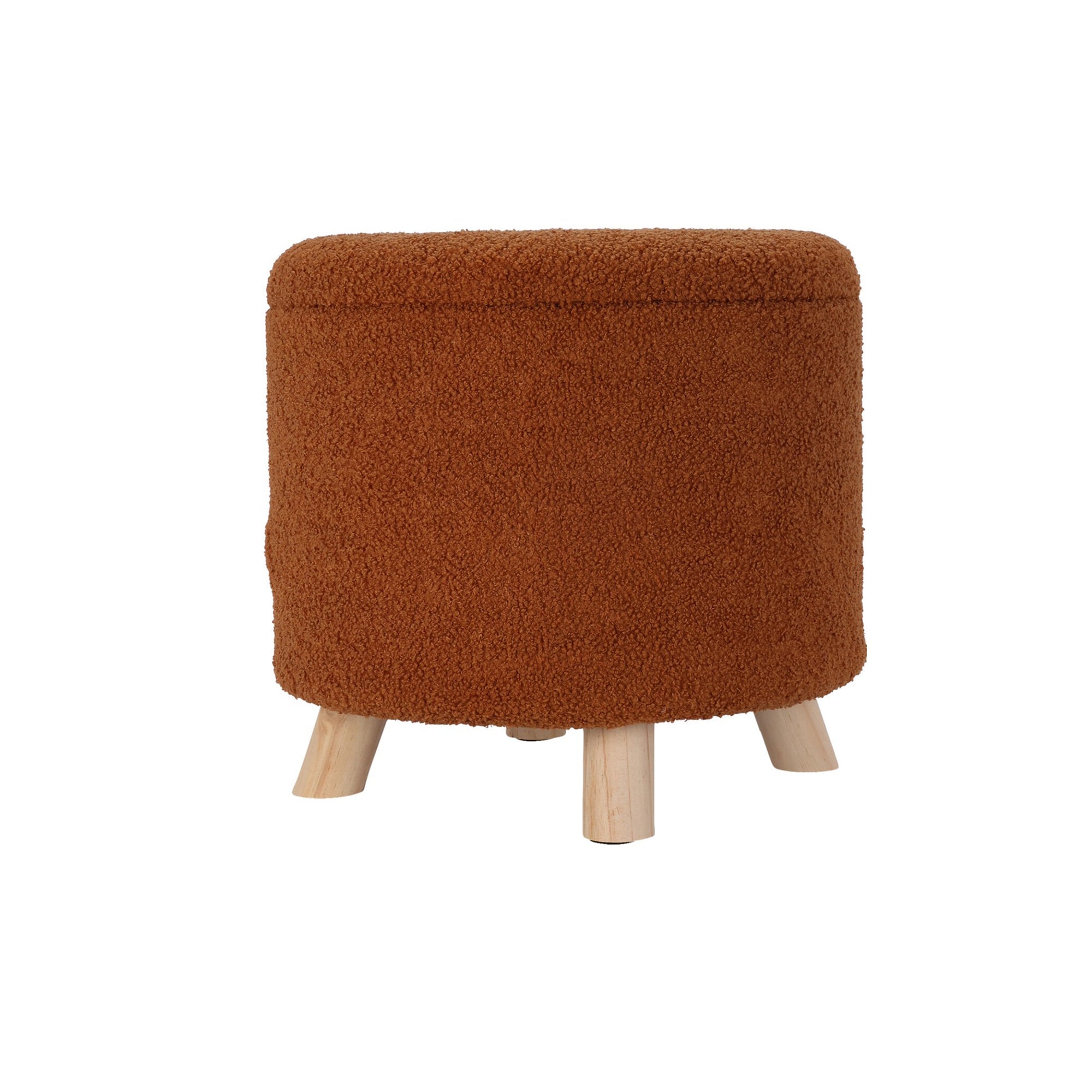 OAD Storage Pouf with Lid - Orange 