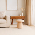 OAD Mushroom-Shape Decorative Pouf – Beige