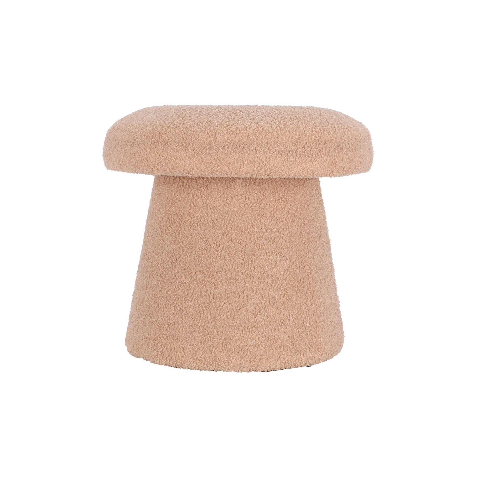 OAD Mushroom-Shape Decorative Pouf – Beige