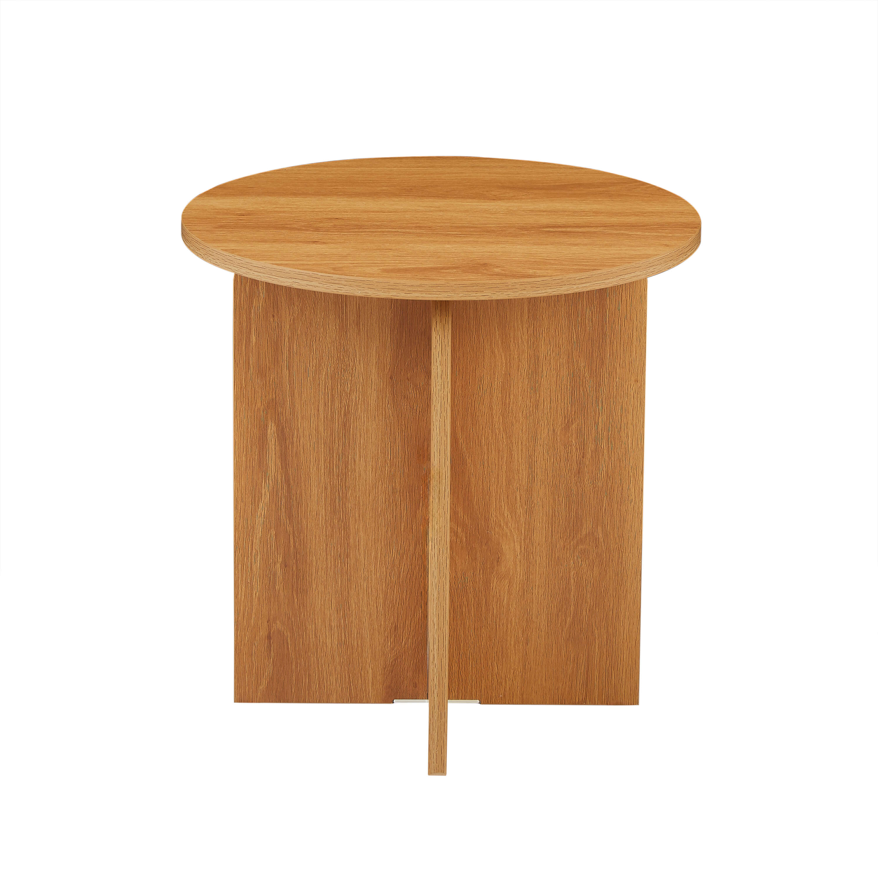 OCANA Round Side Table (H 20") - Light Wood