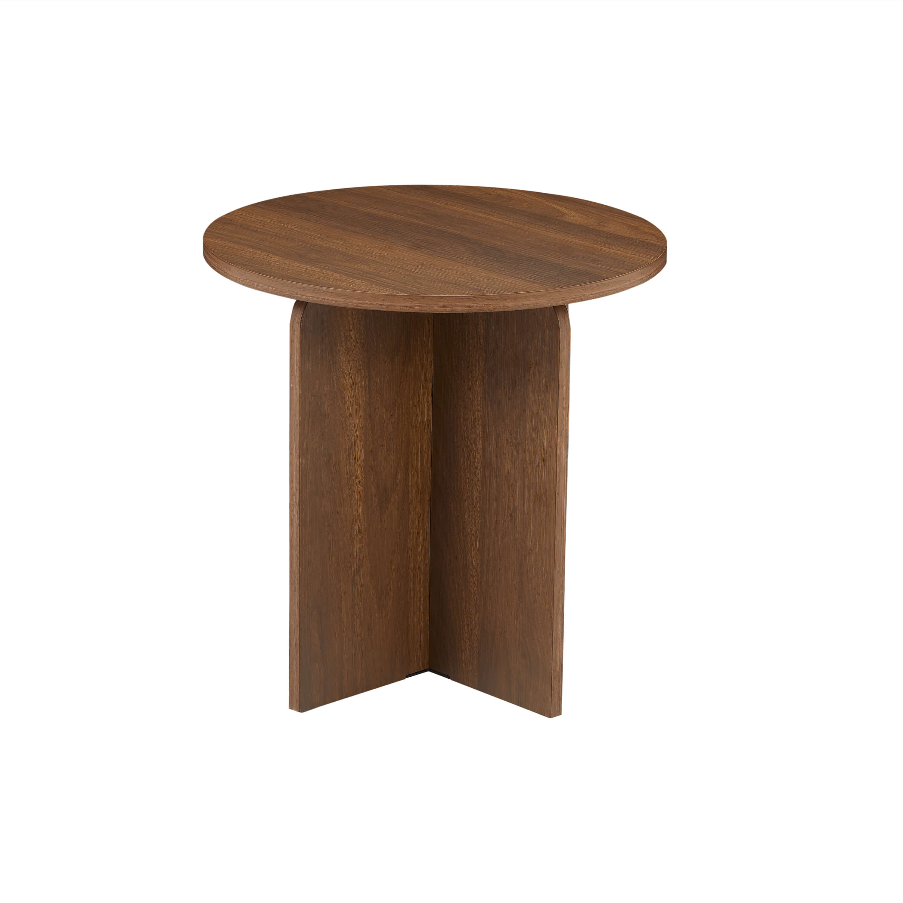 OCANA Round Side Table (H 20") - Dark Wood