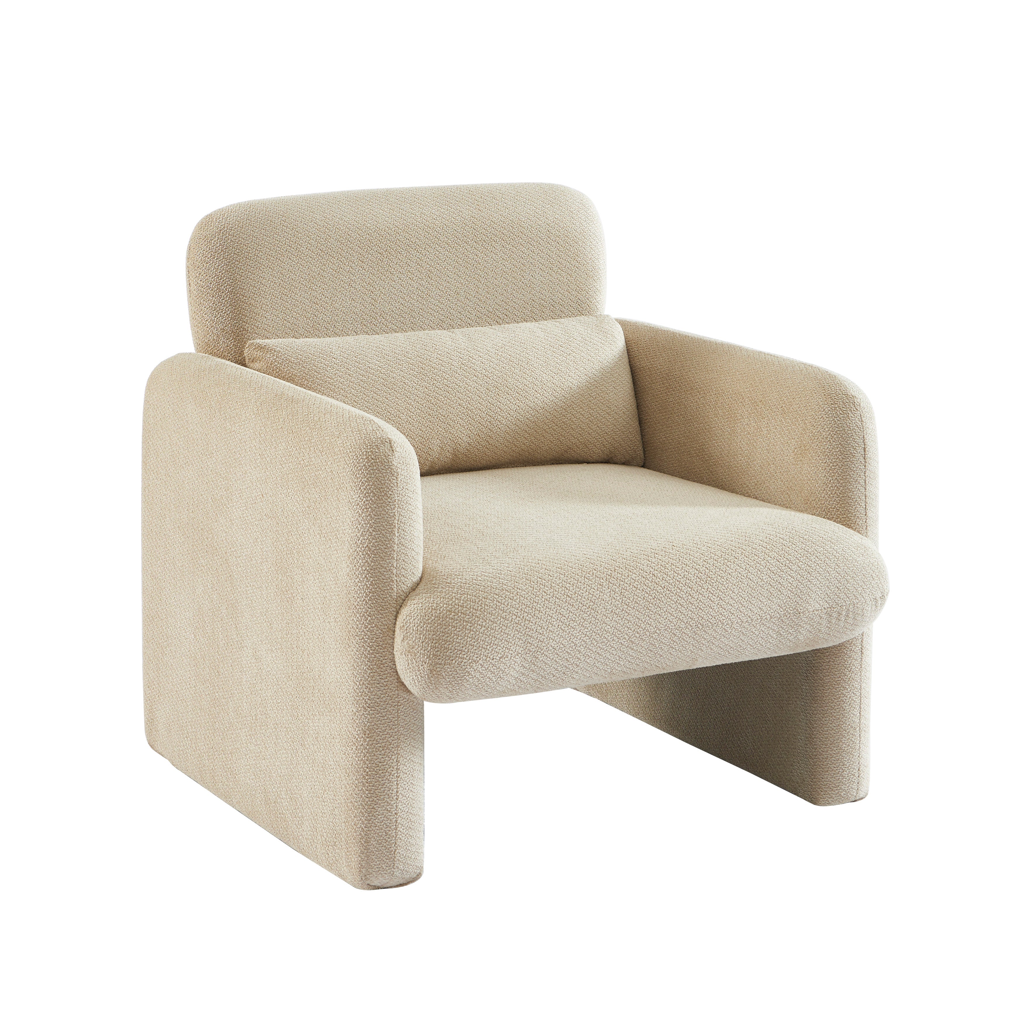 OMA Fabric Accent Armchair – Beige