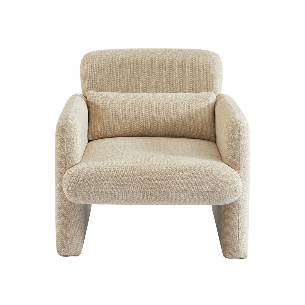 OMA Fabric Accent Armchair – Beige