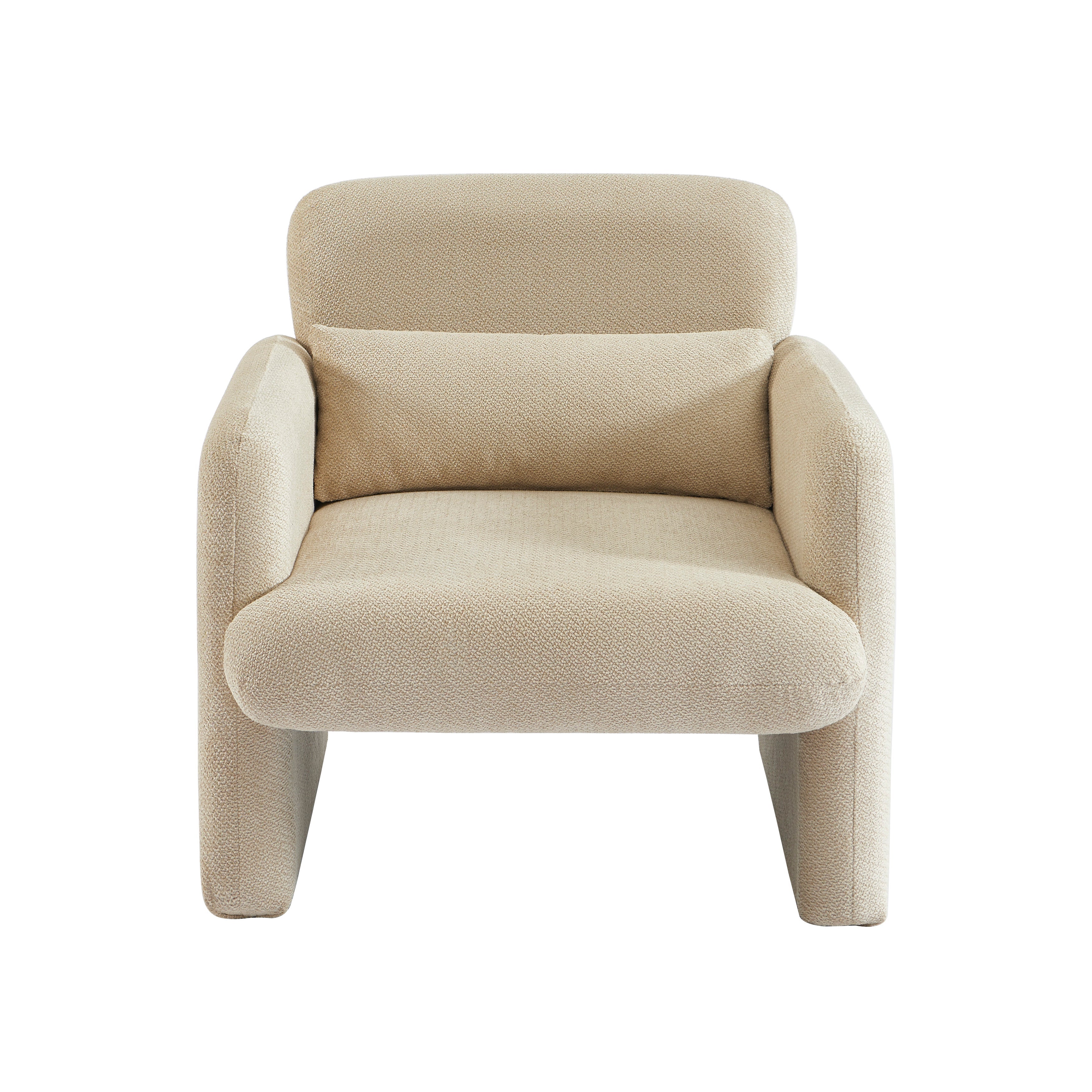 OMA Fabric Accent Armchair – Beige