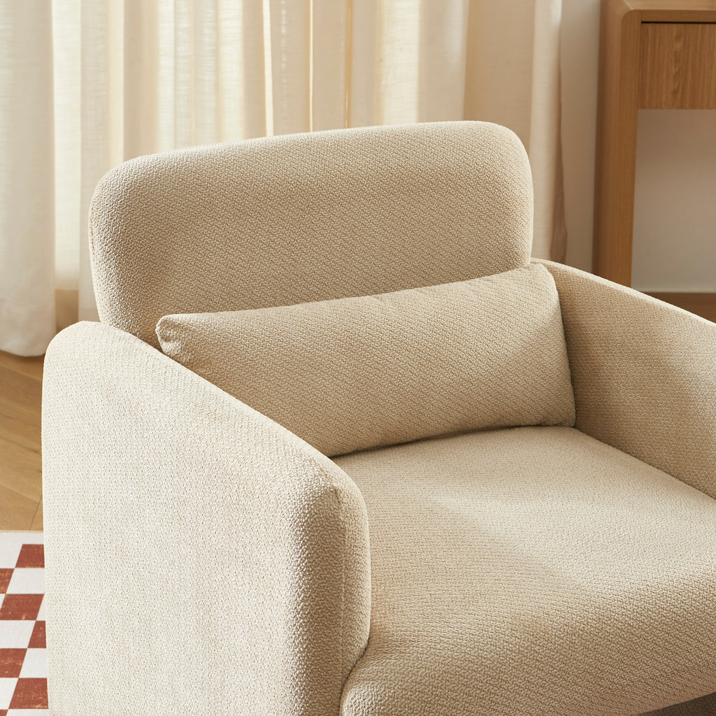 OMA Fabric Accent Armchair – Beige
