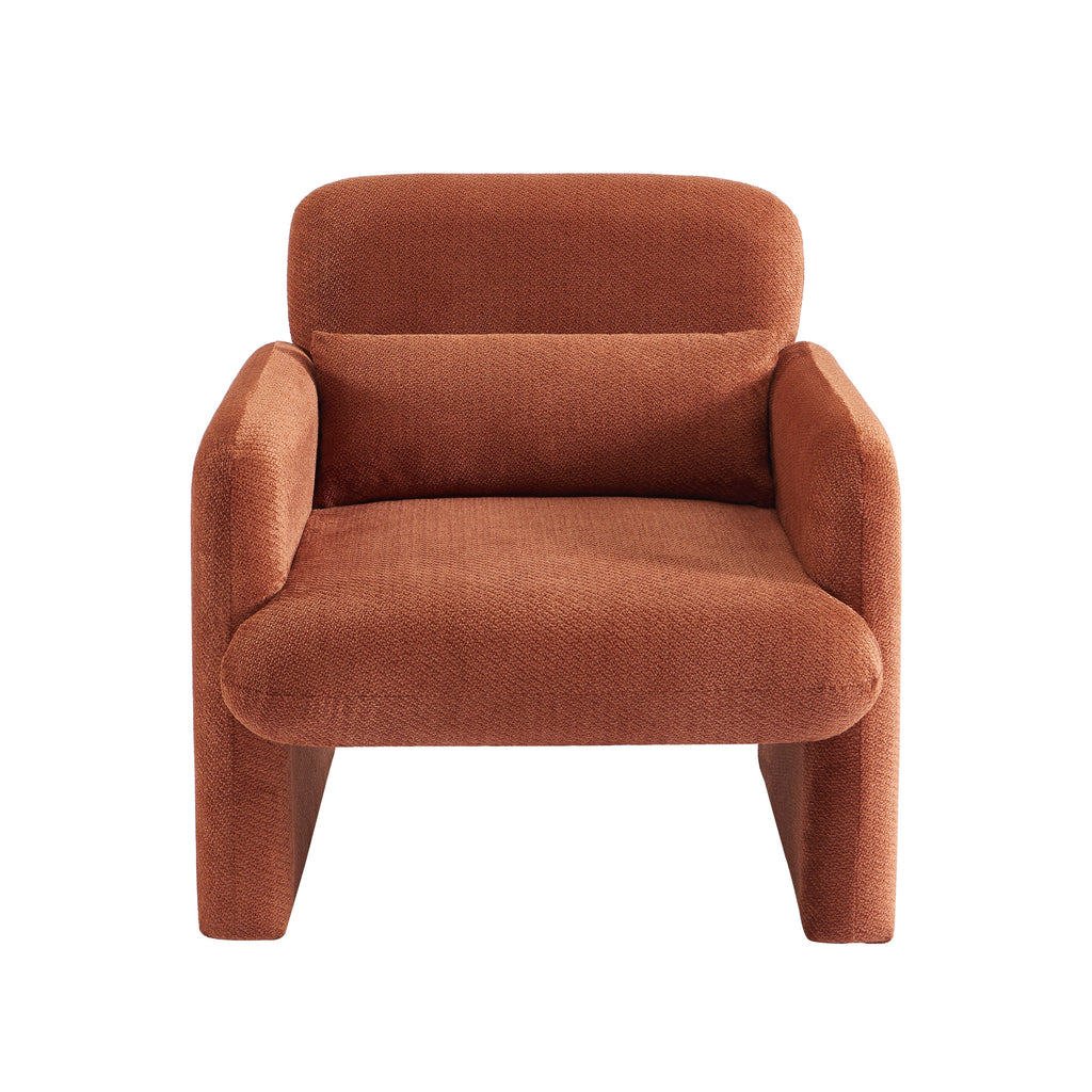 OMA Fabric Accent Armchair  - Terracota