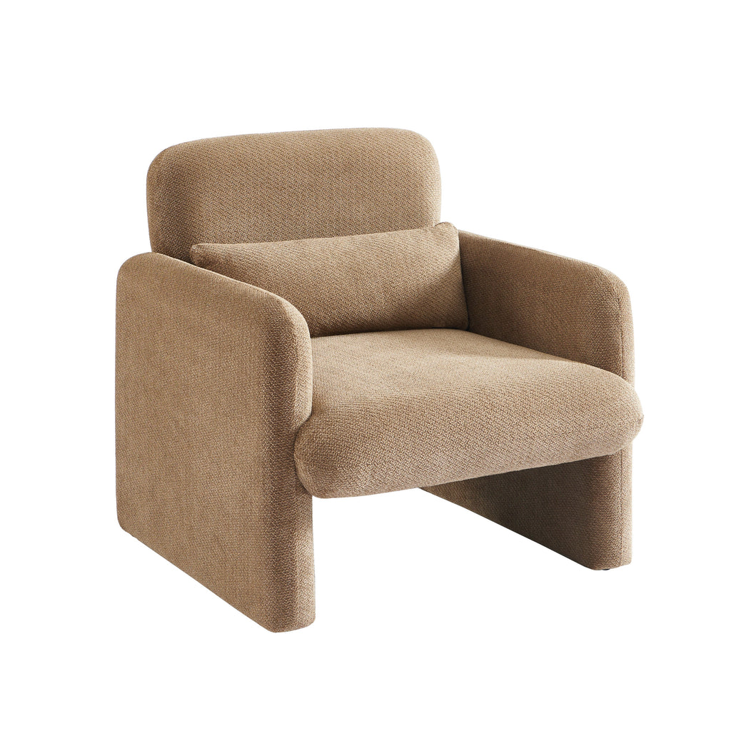 OMA Fabric Accent Armchair – Brown