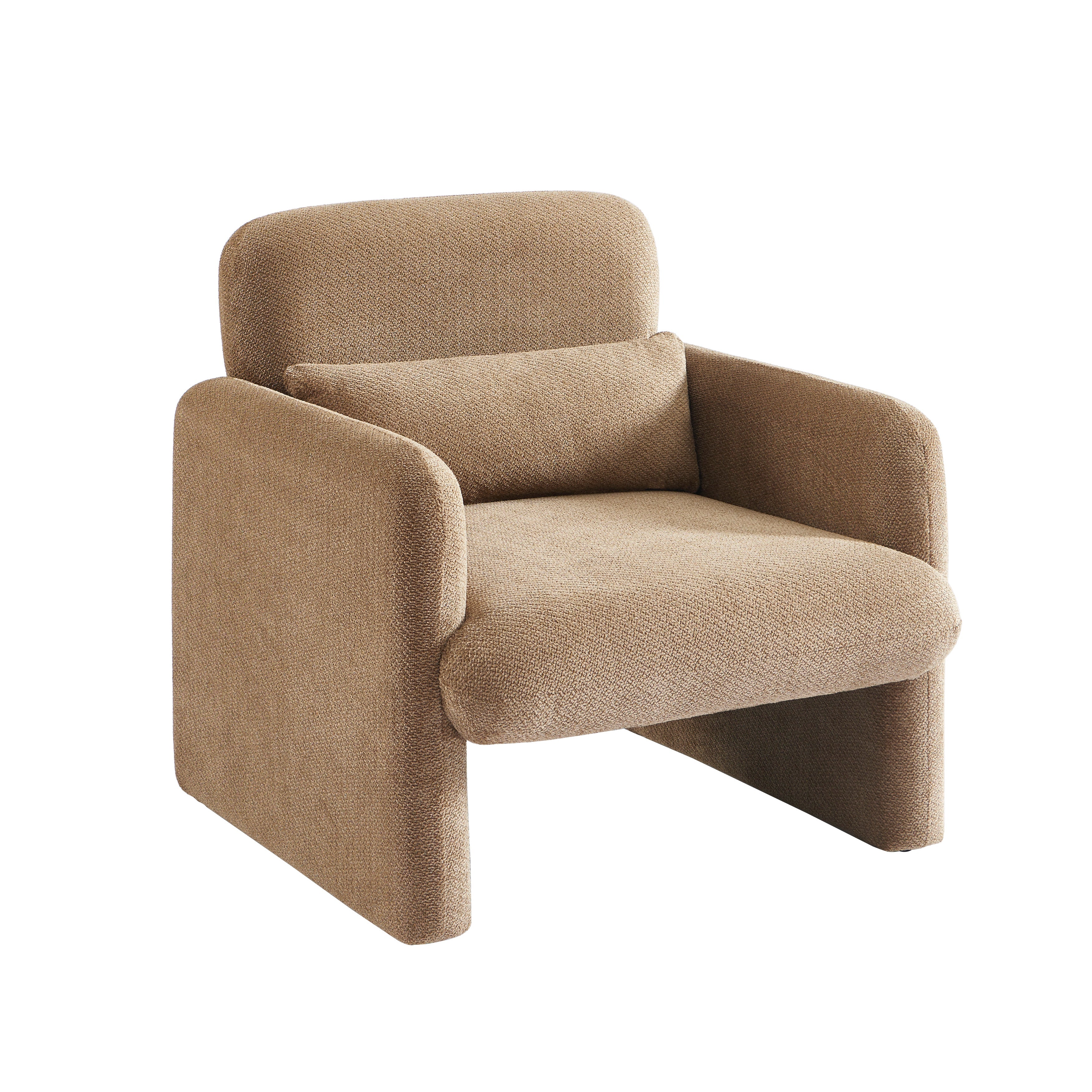 OMA Fabric Accent Armchair – Brown