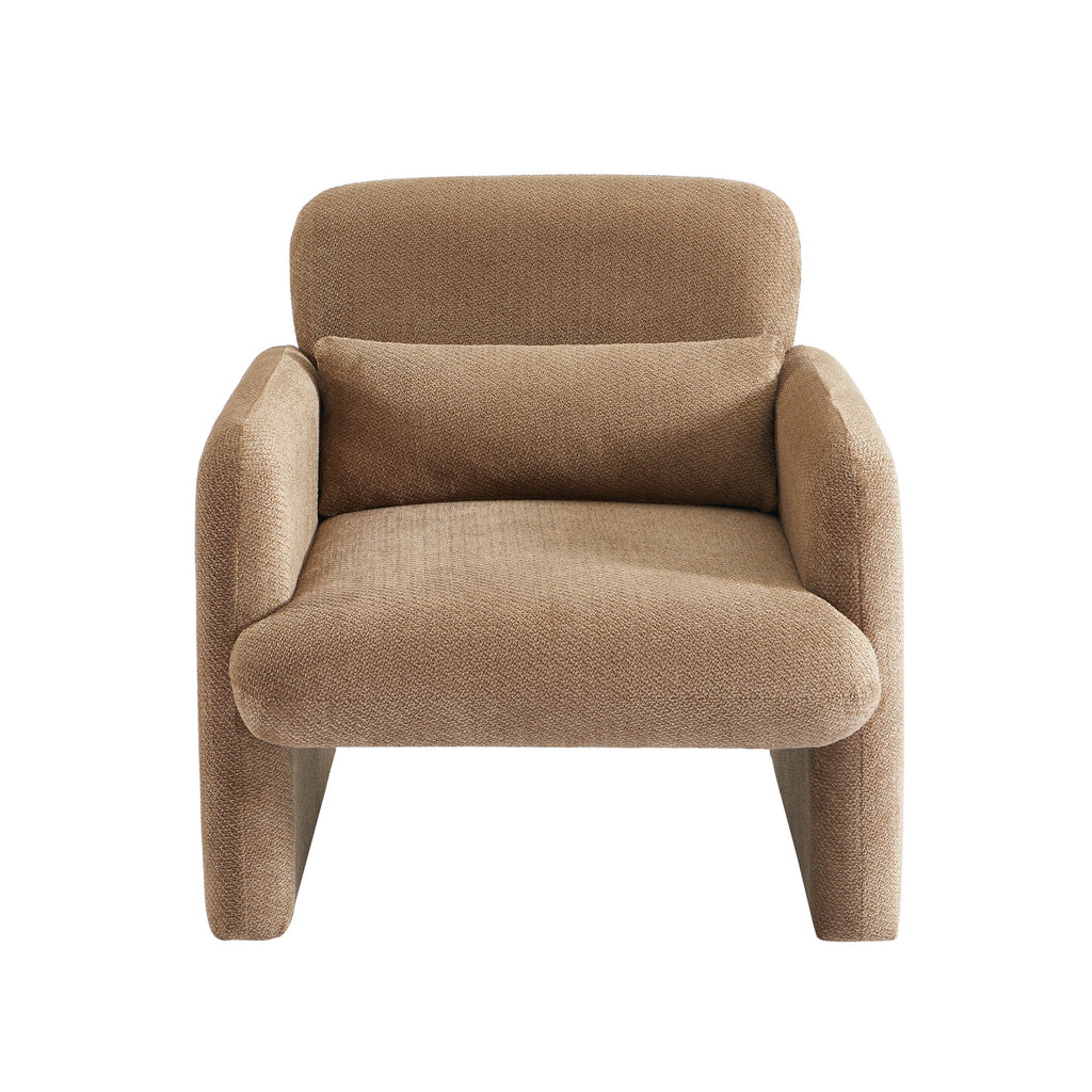 OMA Fabric Accent Armchair - Brown