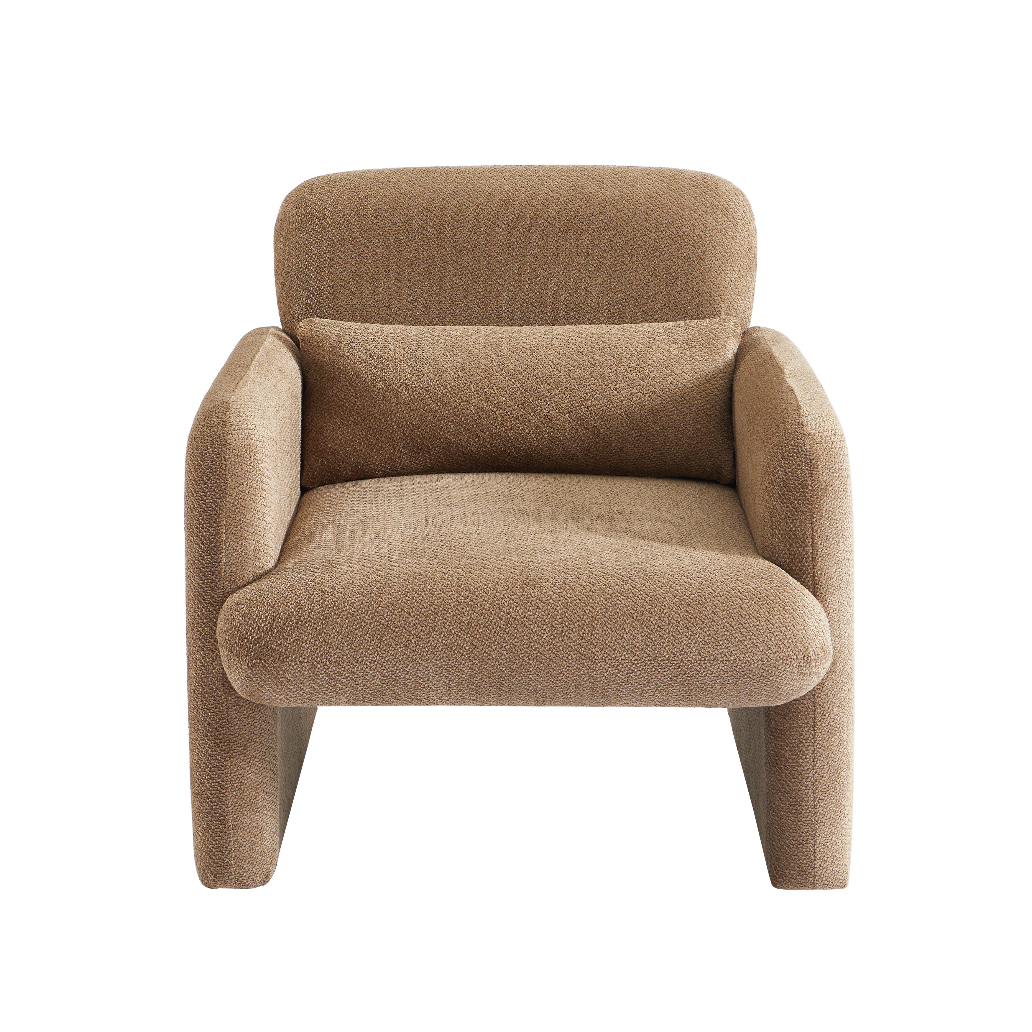 OMA Fabric Accent Armchair - Brown