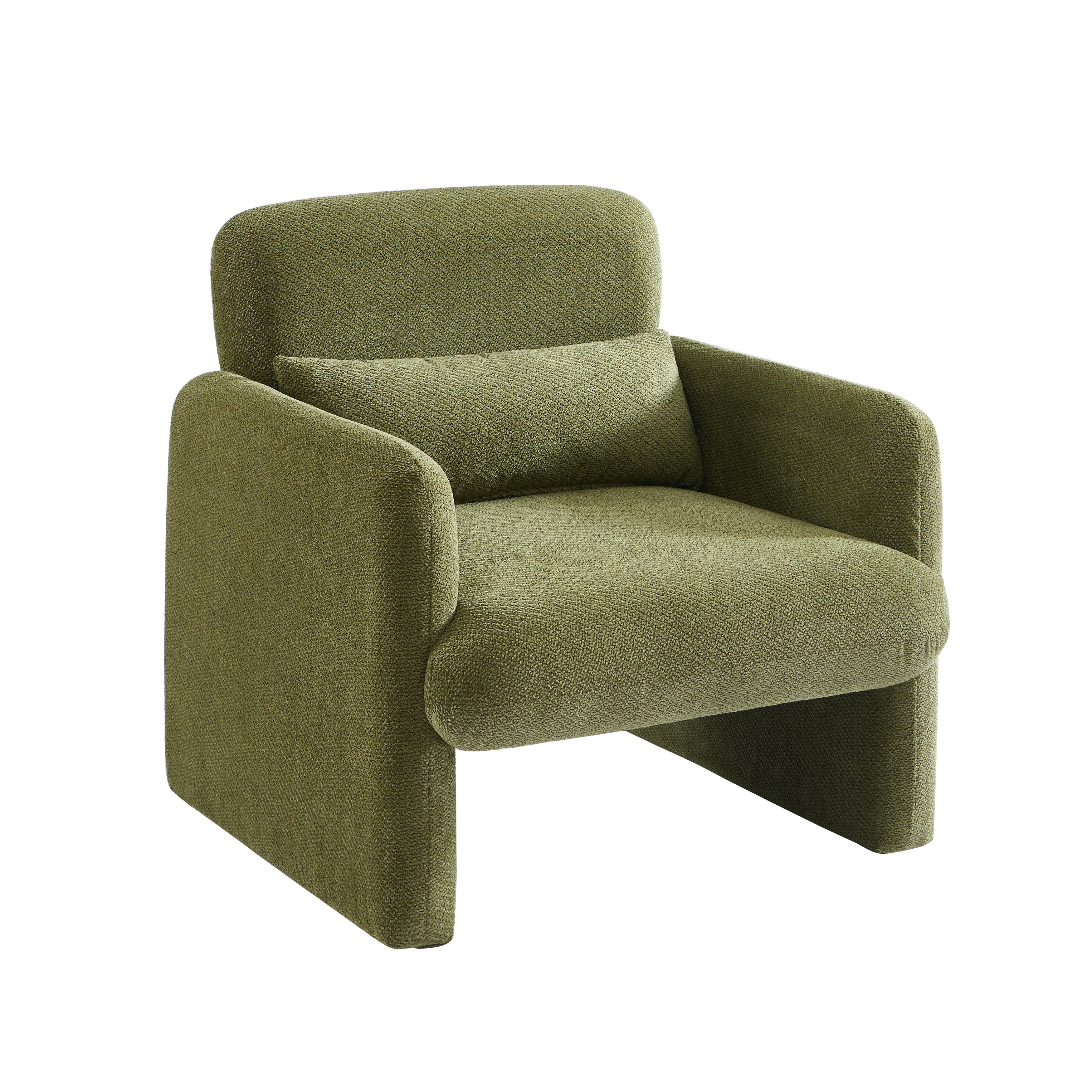 OMA Fabric Accent Armchair – Green