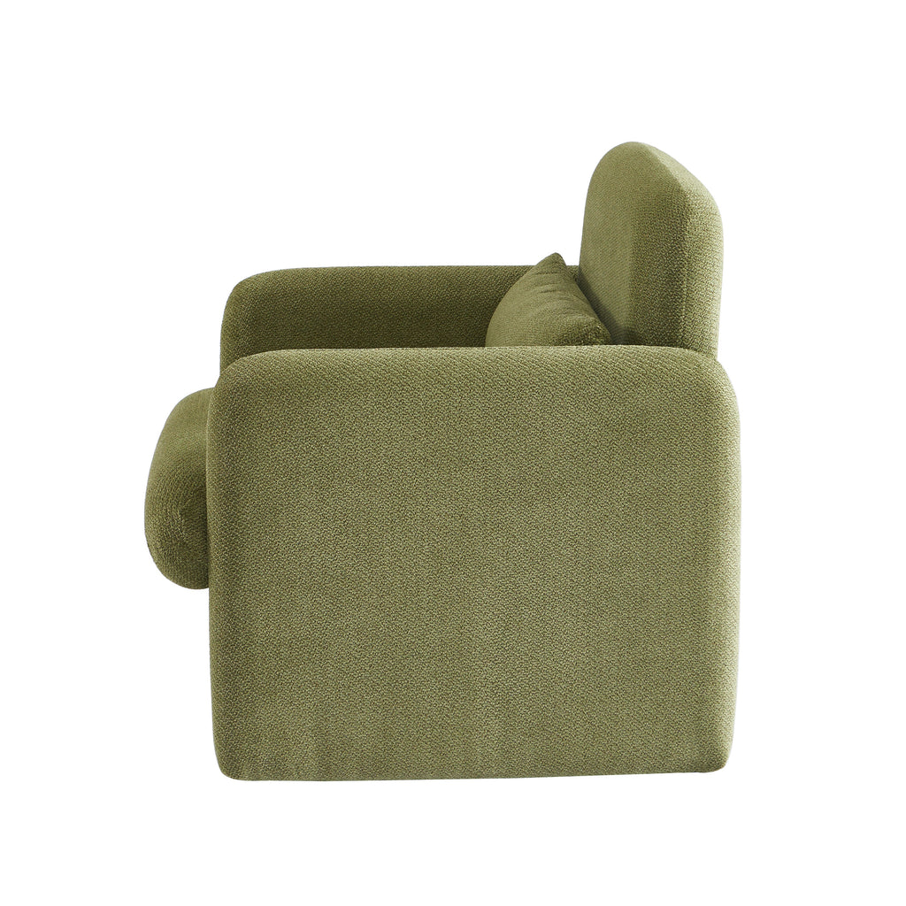 OMA Fabric Accent Armchair - Green