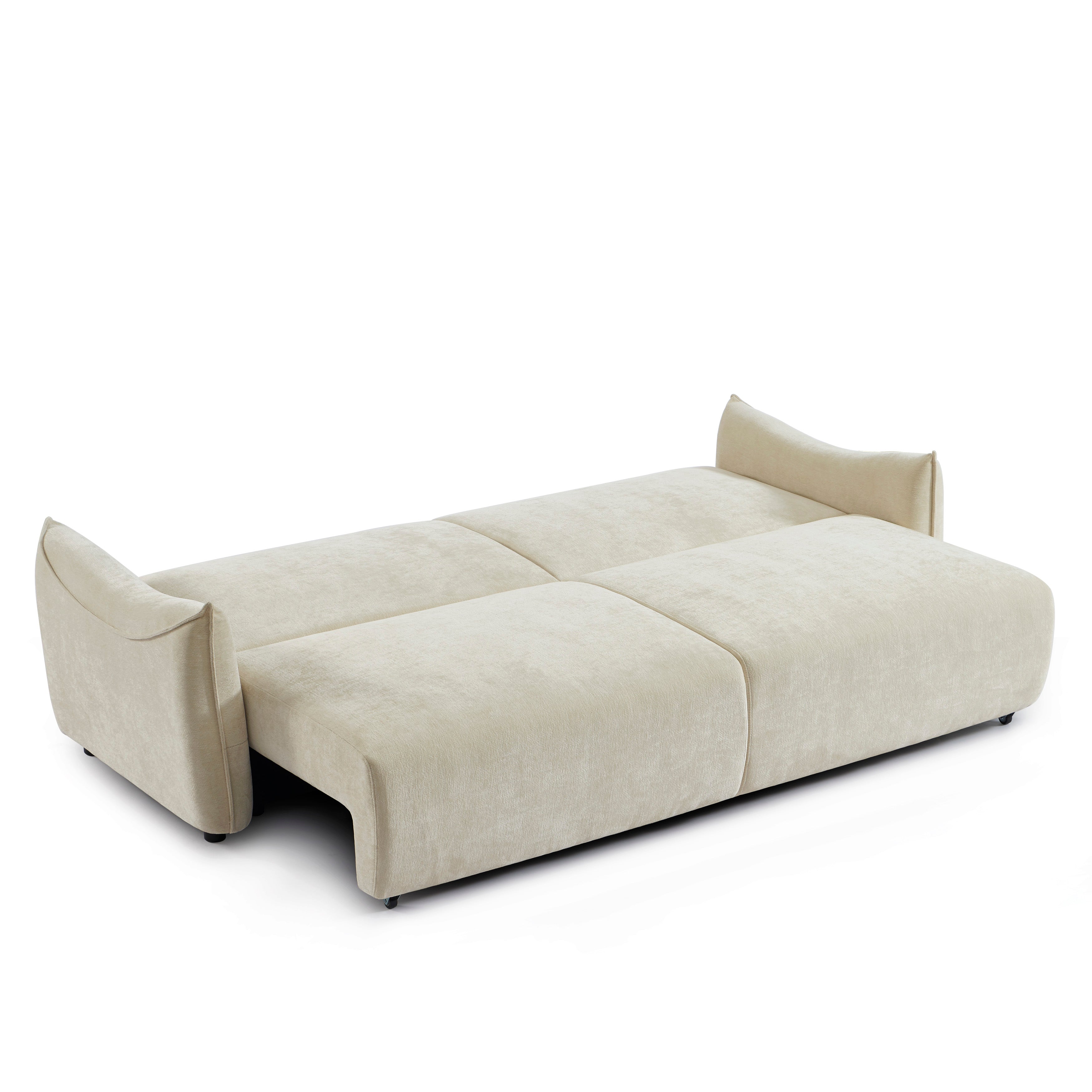 OPALINE Fabric Straight Sofa – Beige