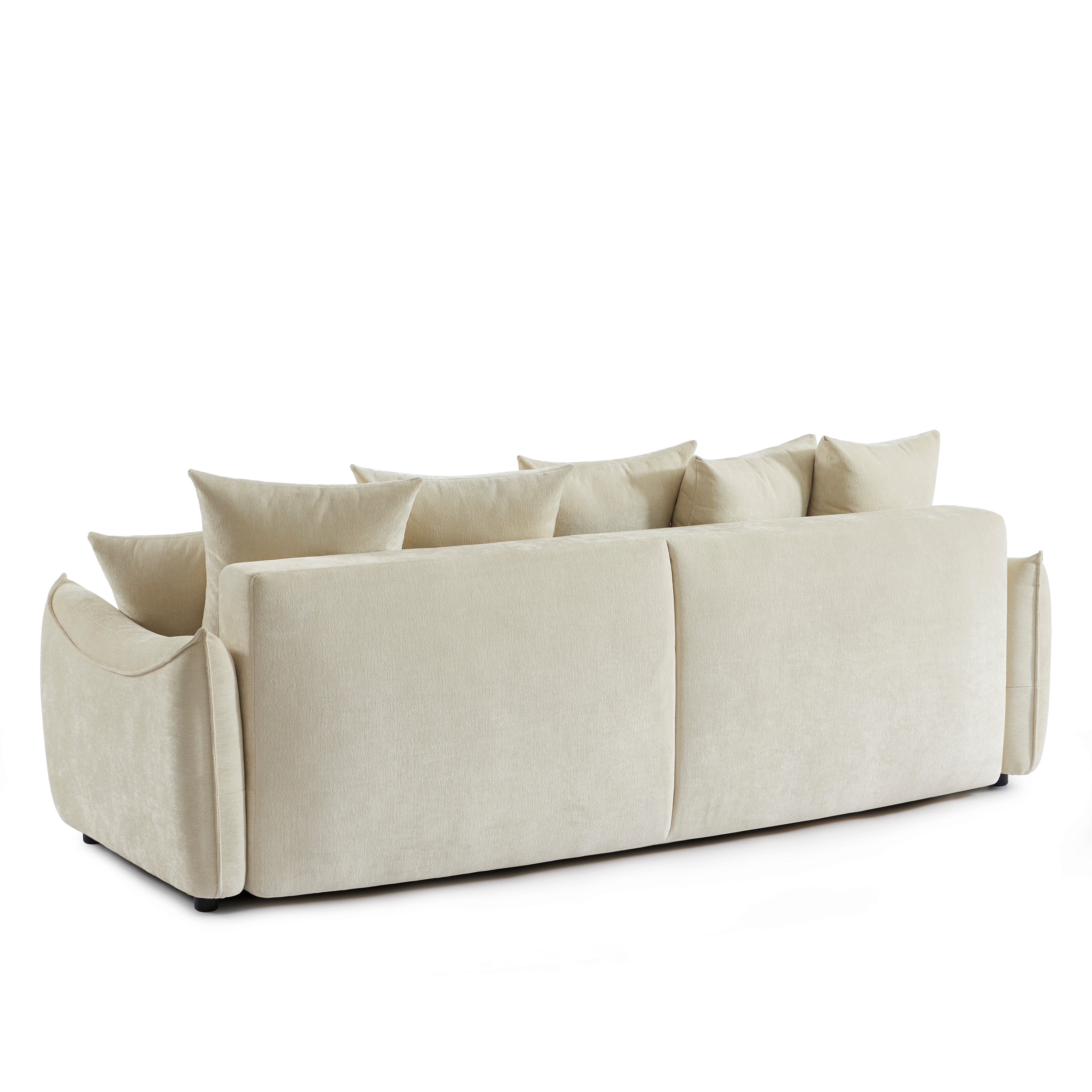 OPALINE Fabric Straight Sofa – Beige