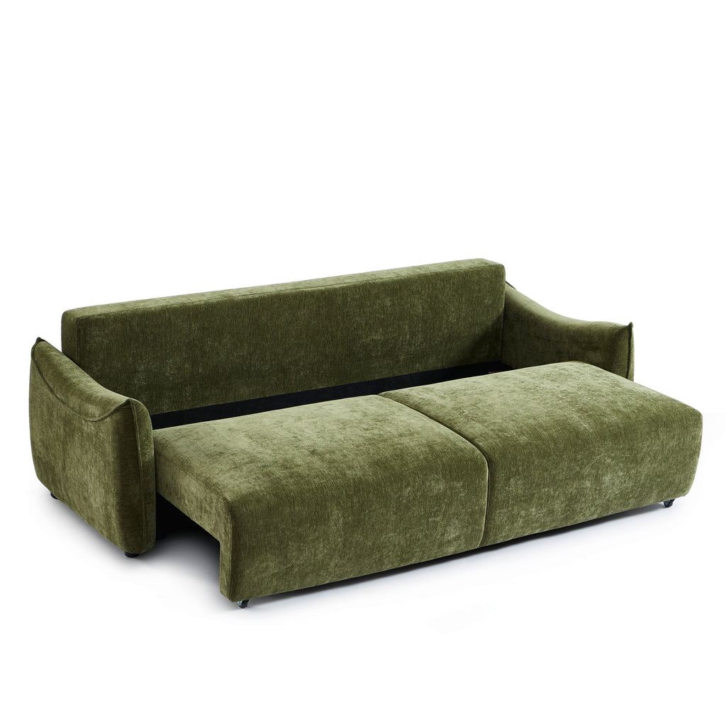 OPALINE Fabric Straight Sofa – Green