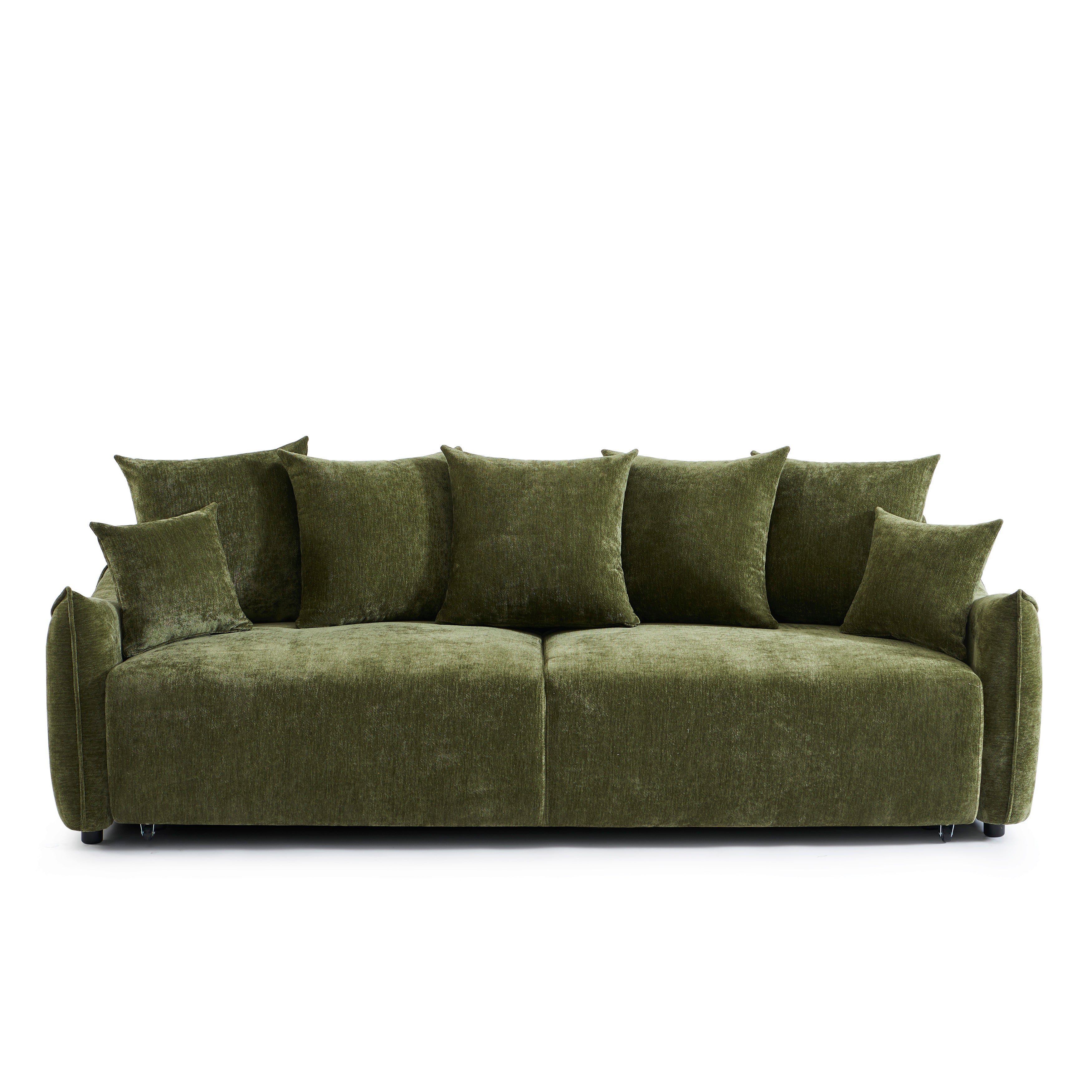 OPALINE Fabric Straight Sofa – Green