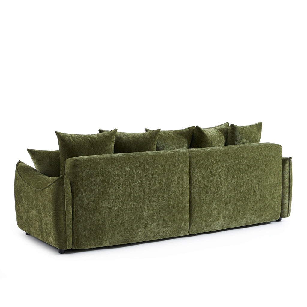 OPALINE Fabric Straight Sofa – Green