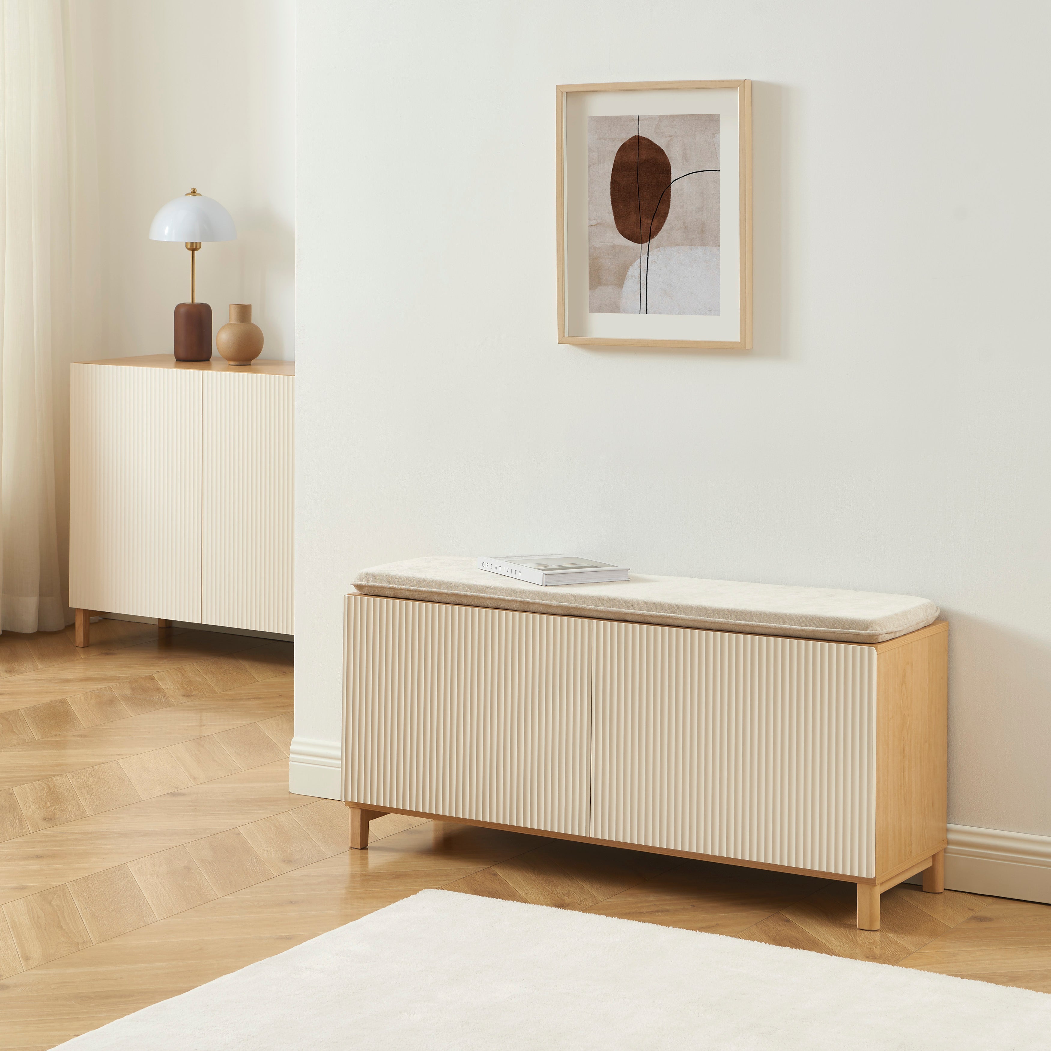 ORCA Shoe Storage Bench – Beige