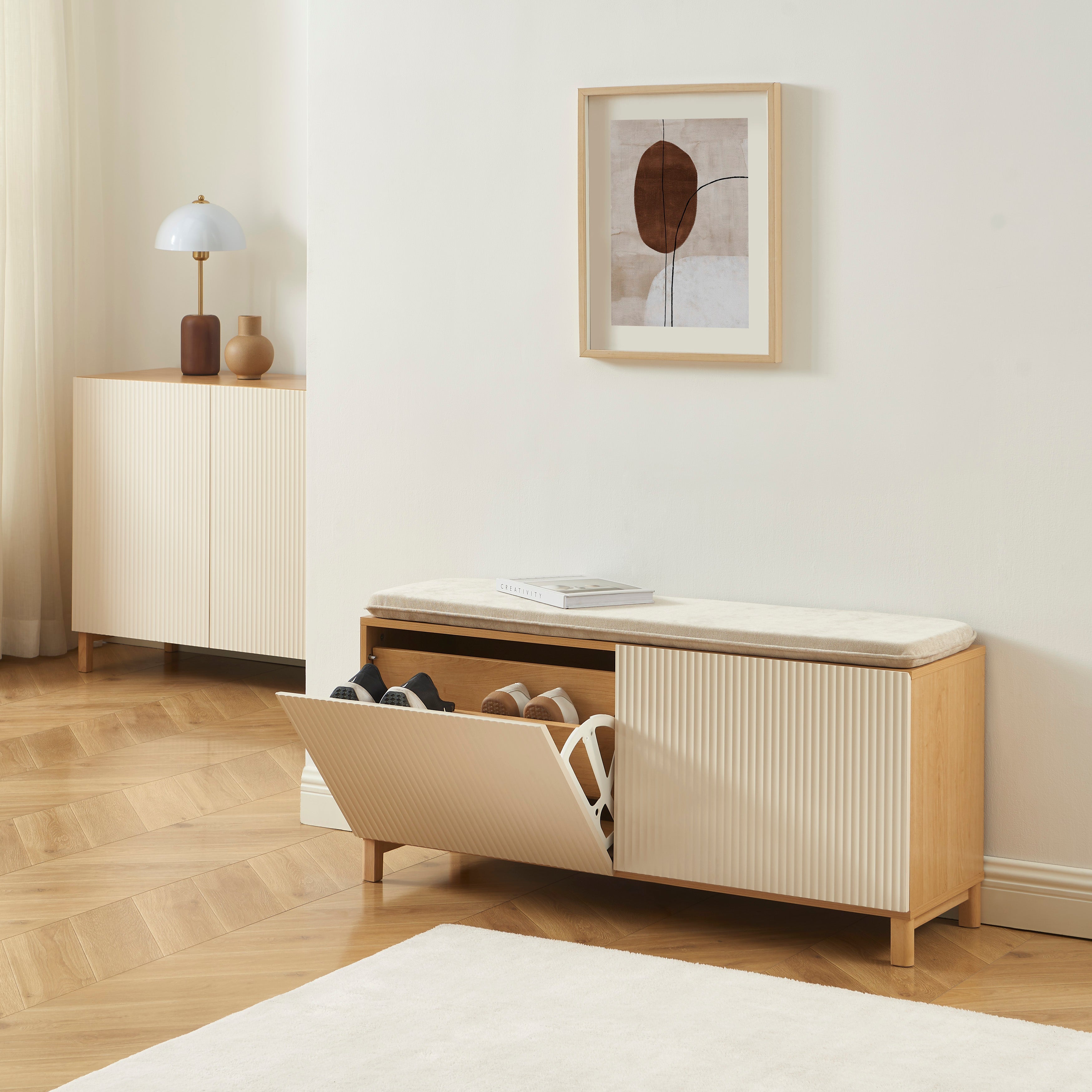 ORCA Shoe Storage Bench – Beige