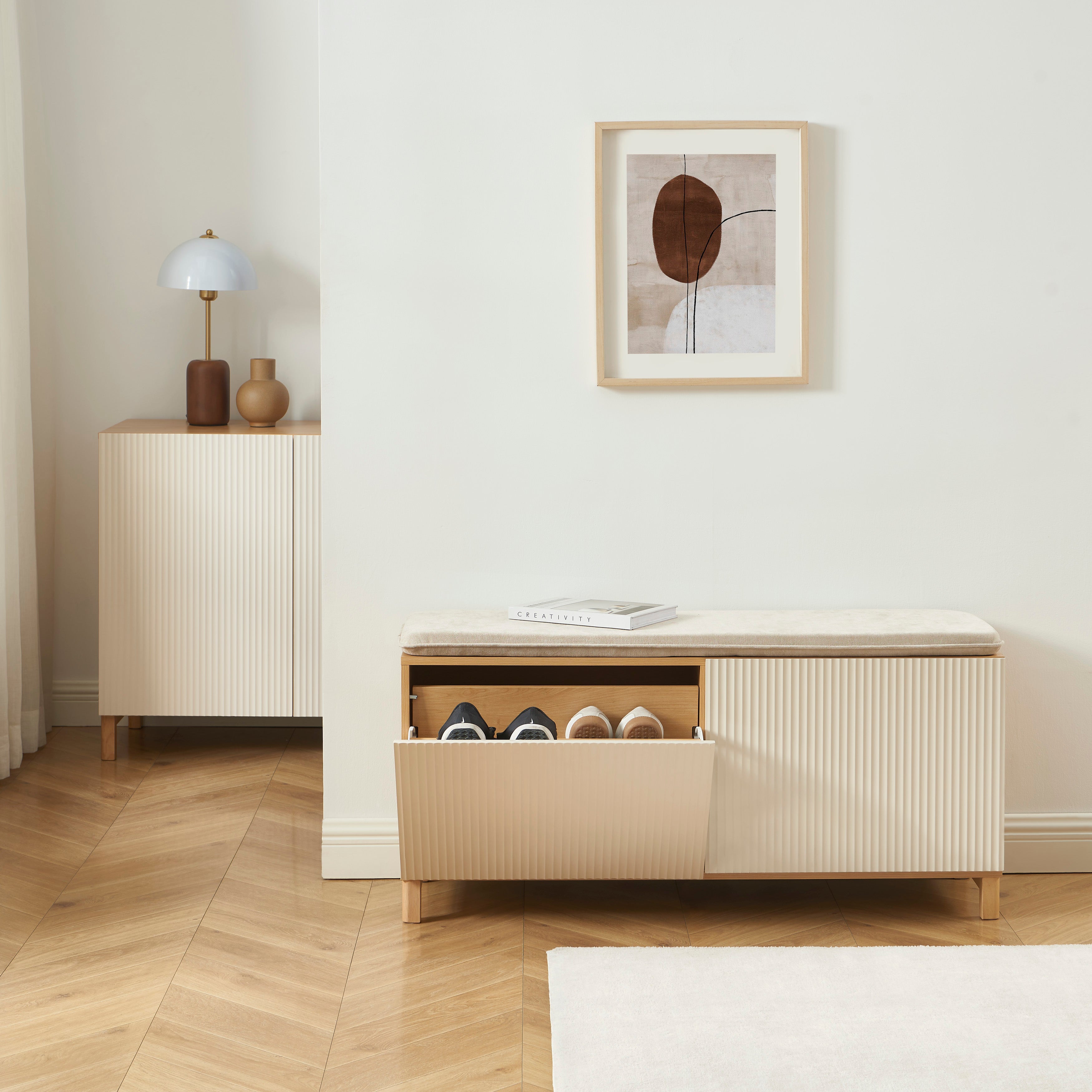 ORCA Shoe Storage Bench – Beige