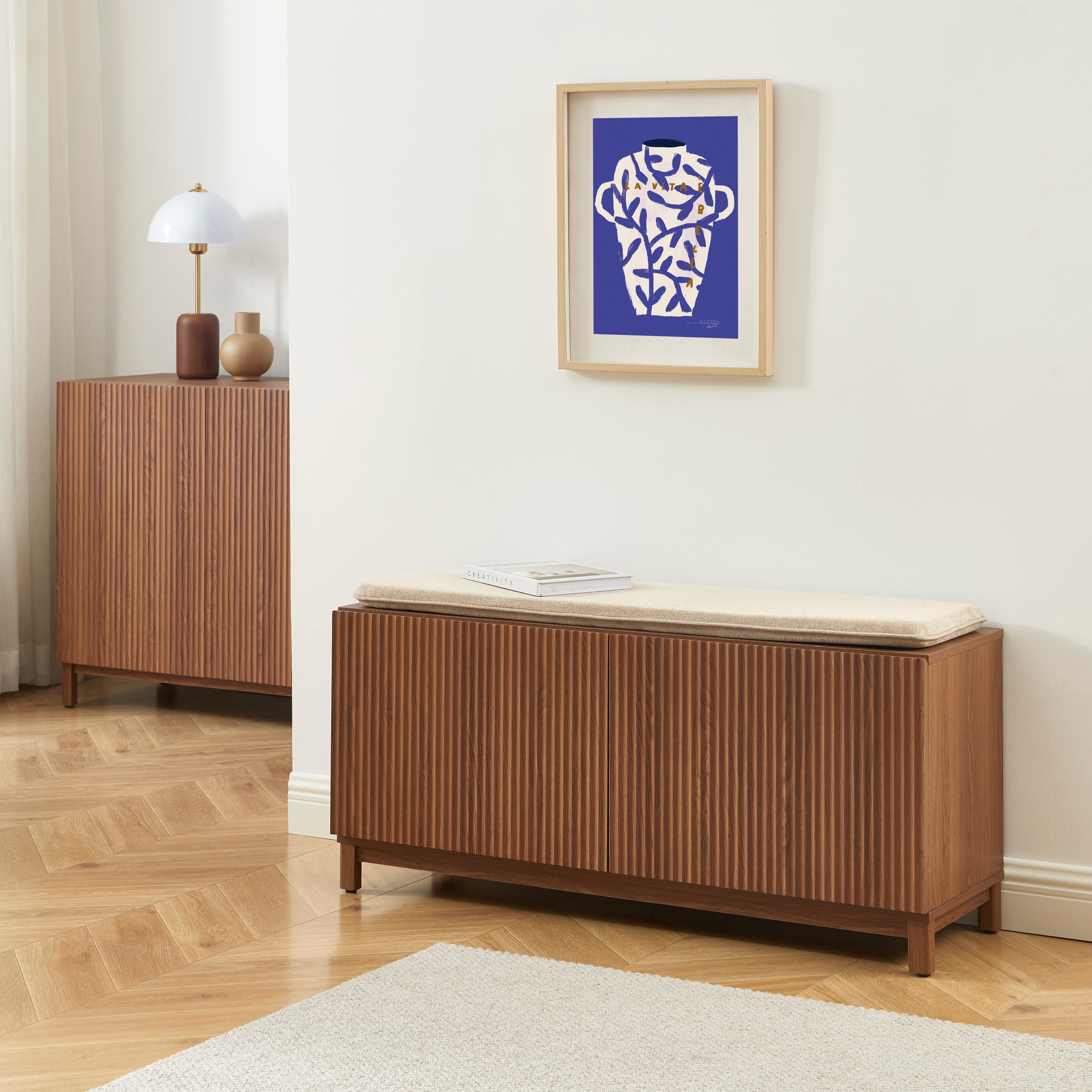 ORCA Shoe Storage Bench – Walnut