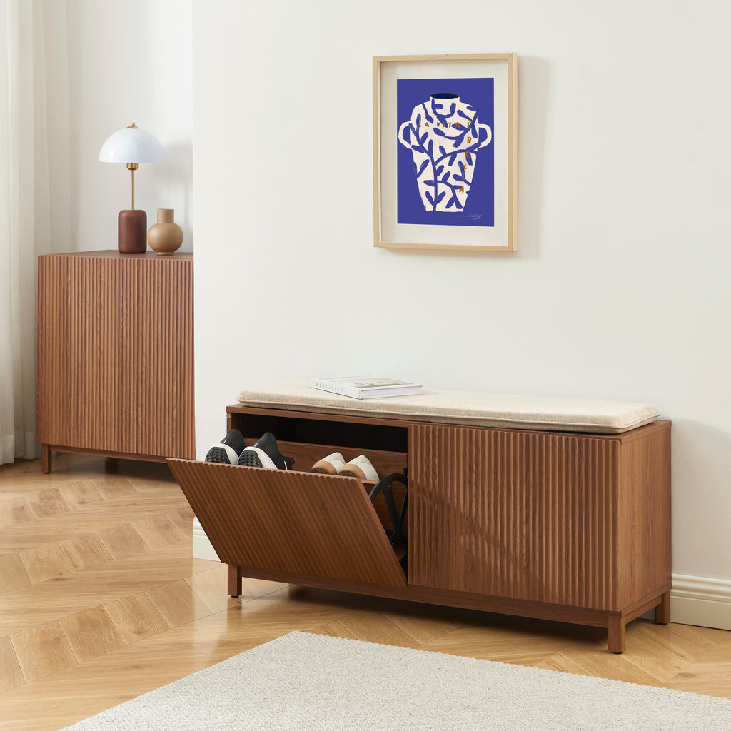 ORCA Shoe Storage Bench – Walnut