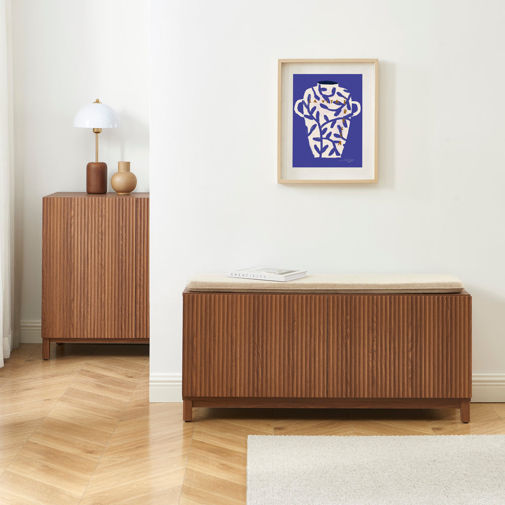 ORCA Shoe Storage Bench – Walnut