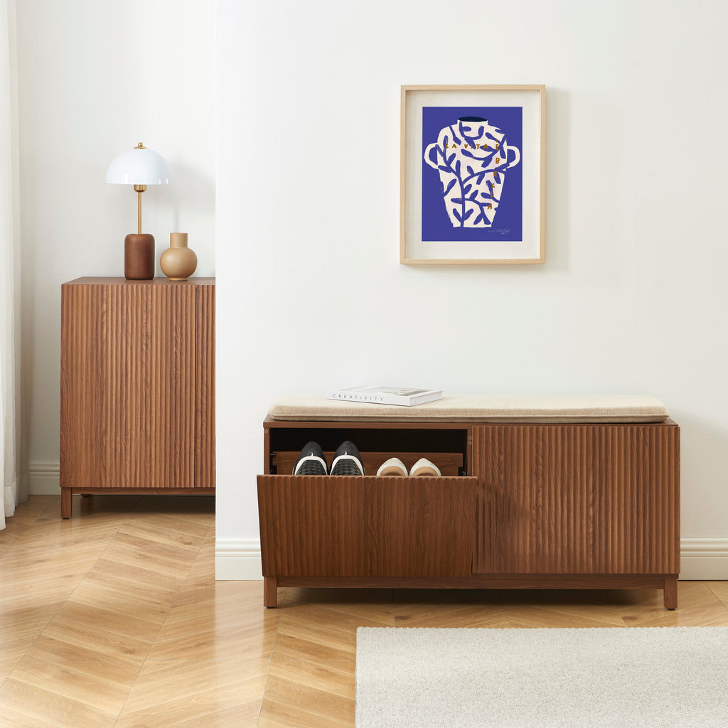 ORCA Shoe Storage Bench – Walnut