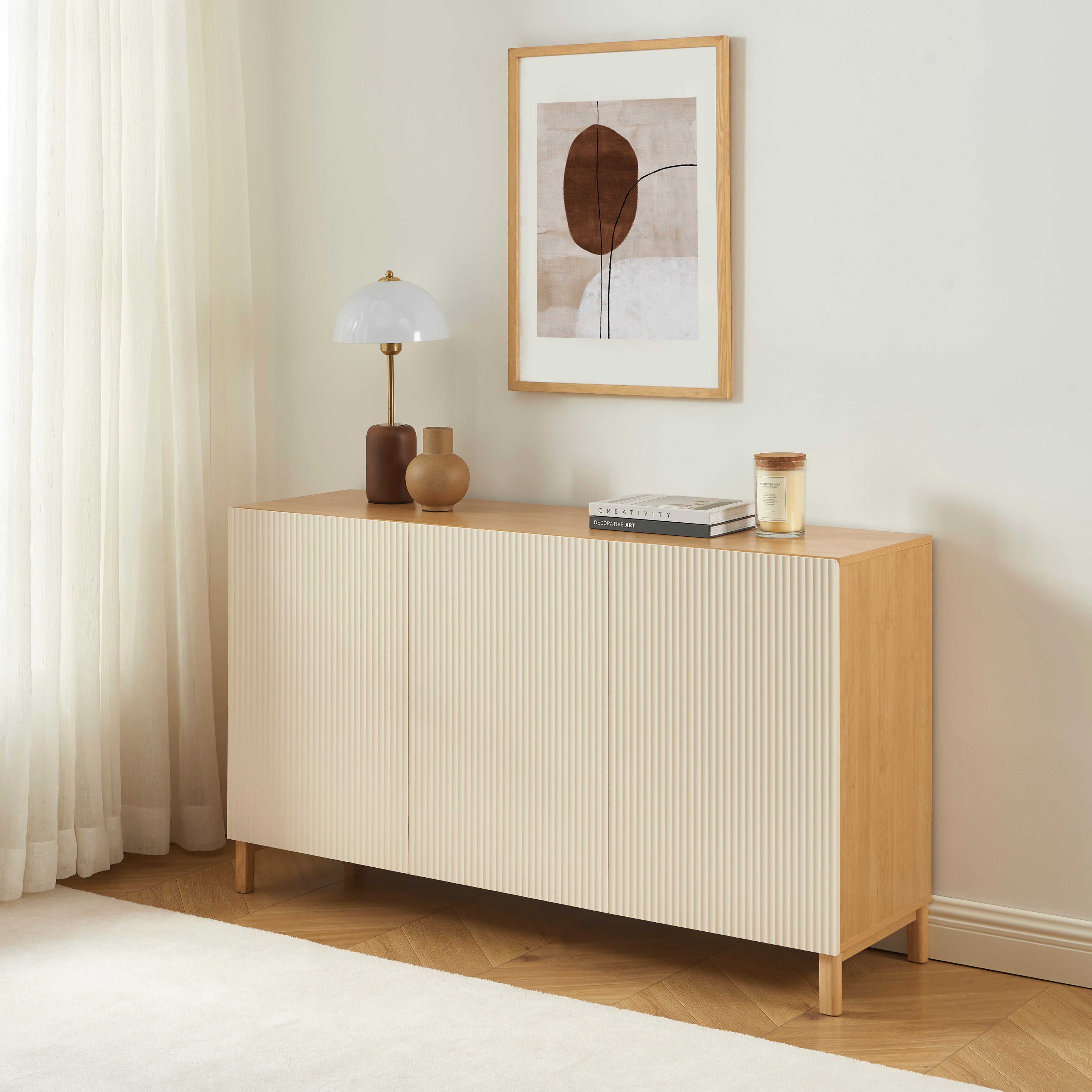 ORCA Highboard with Storage – Beige