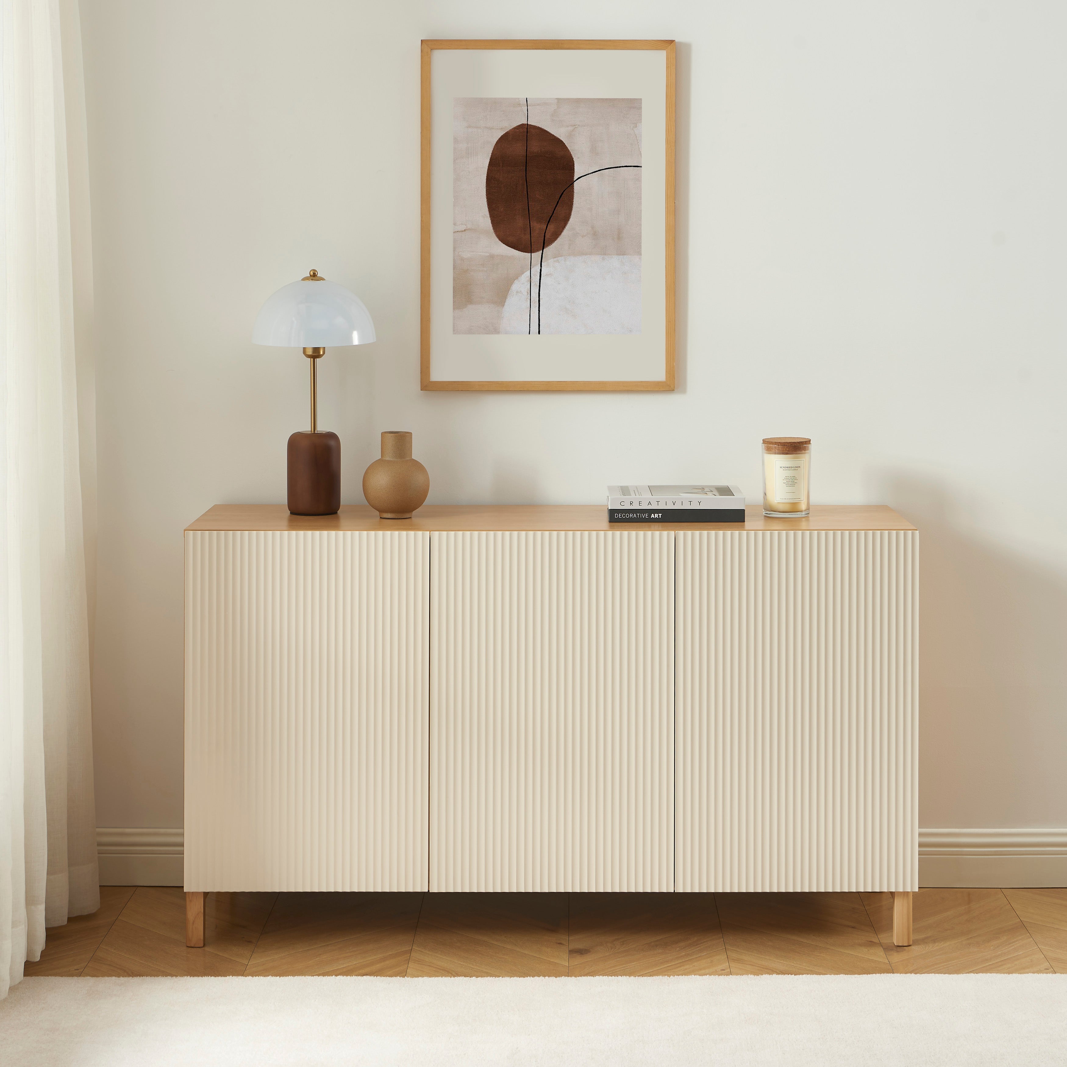 ORCA Highboard with Storage – Beige