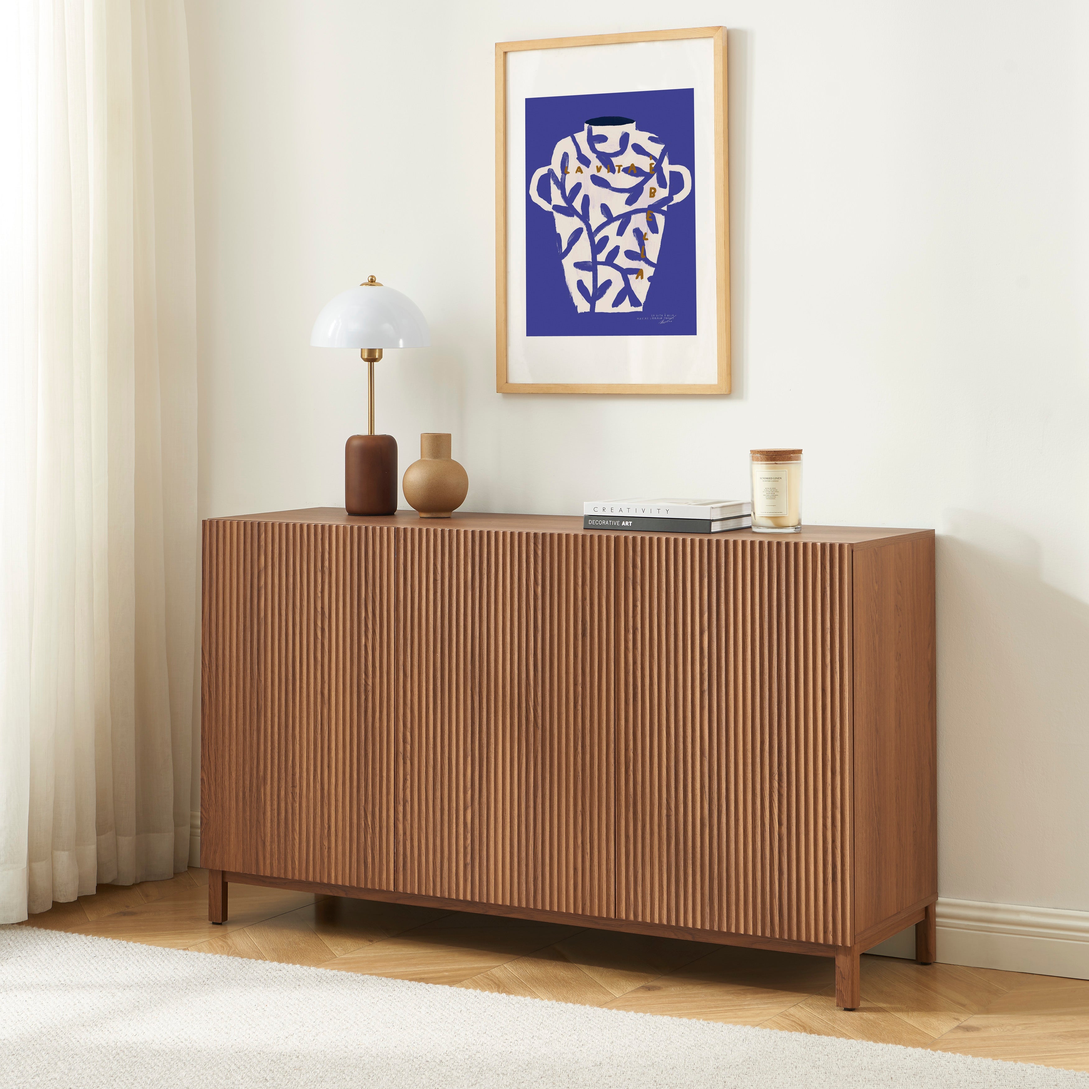 ORCA Highboard with Storage – Walnut