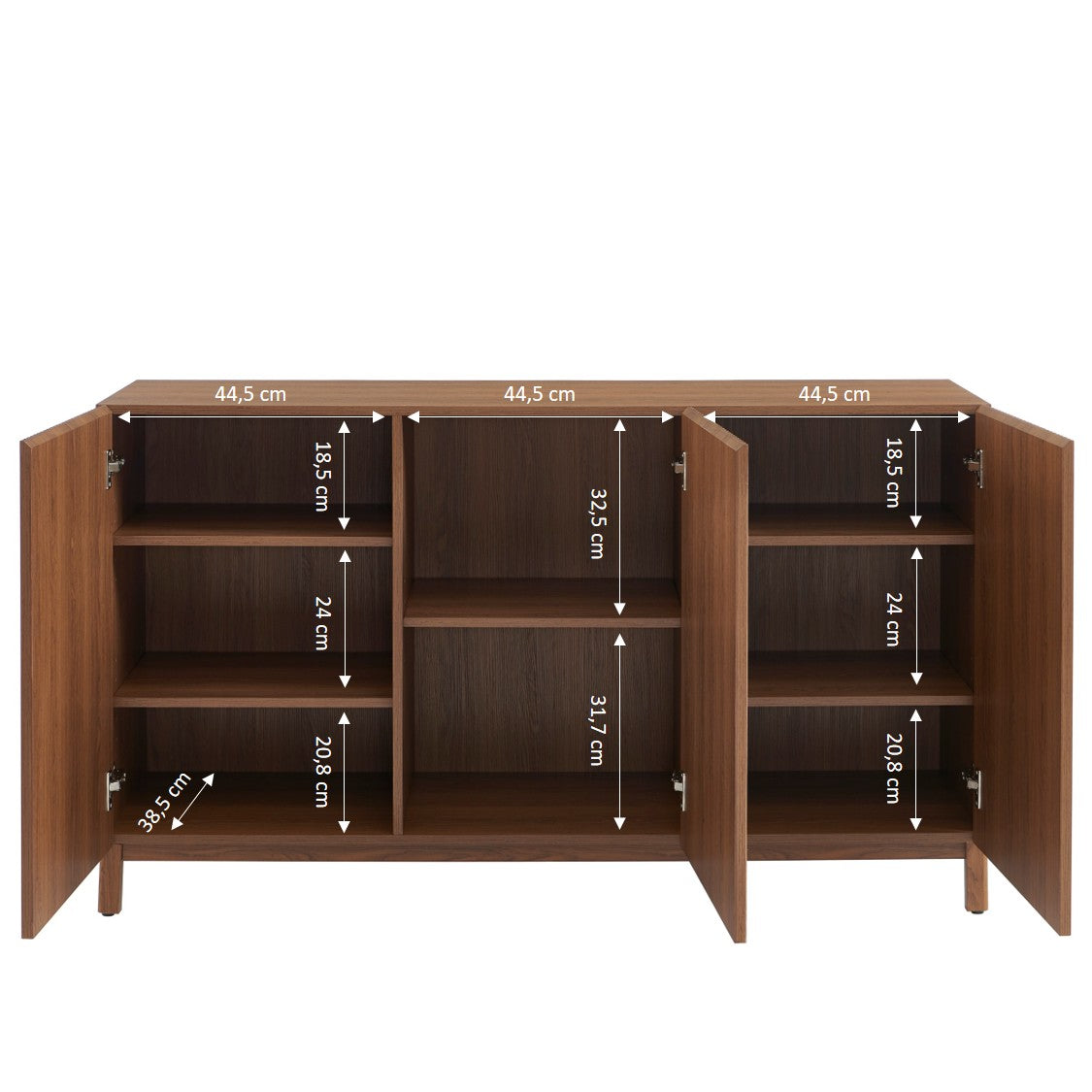 ORCA Highboard with Storage – Walnut