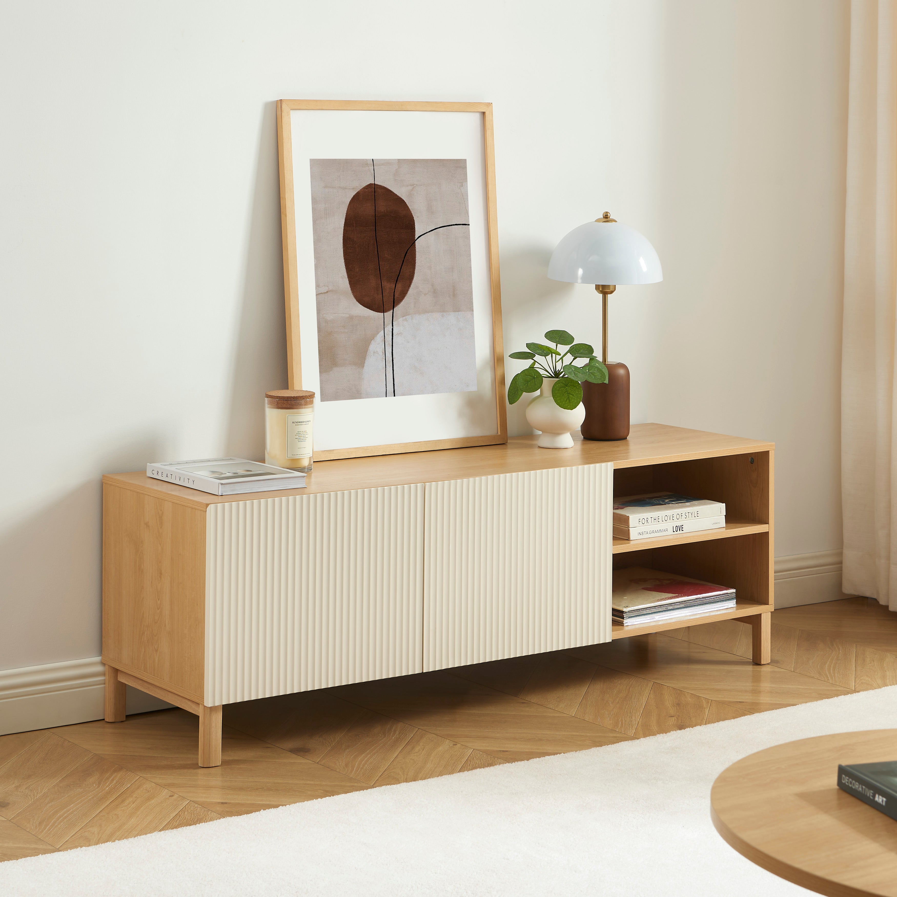 ORCA TV Stand with Storage – Beige