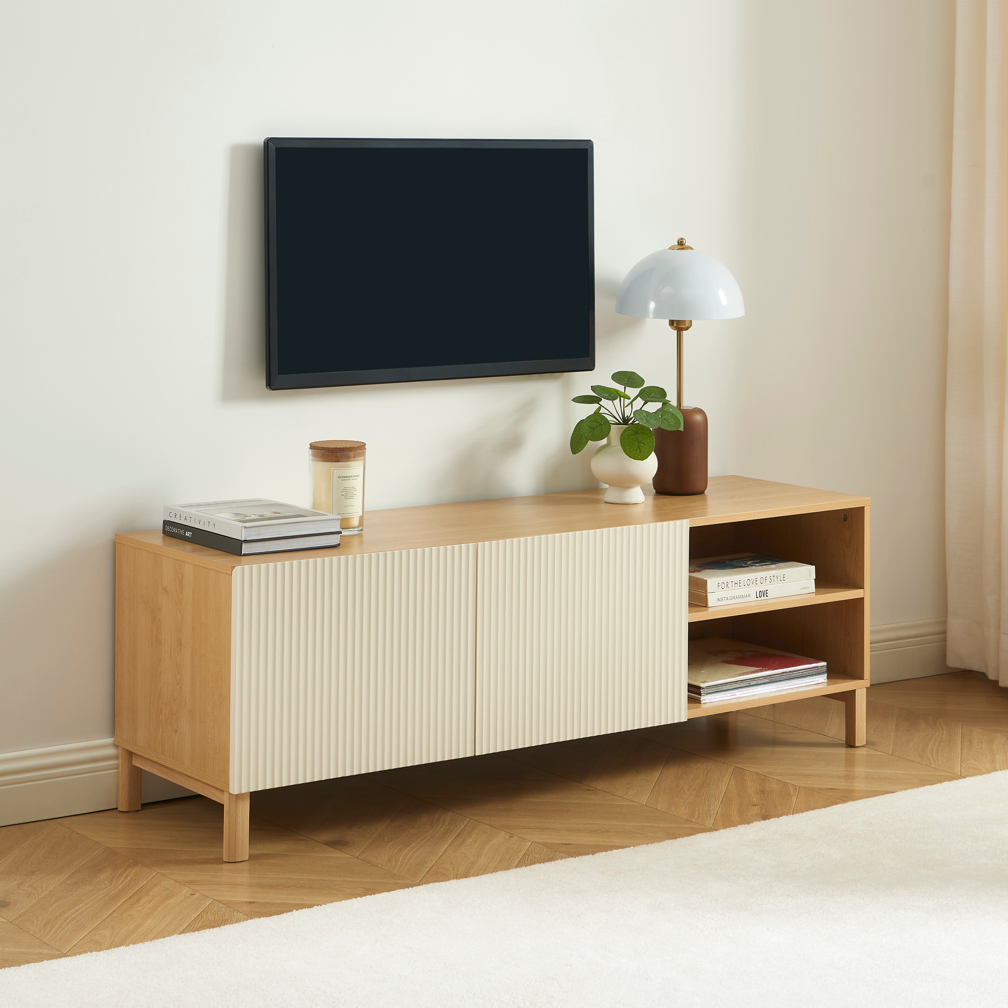 ORCA TV Stand with Storage – Beige