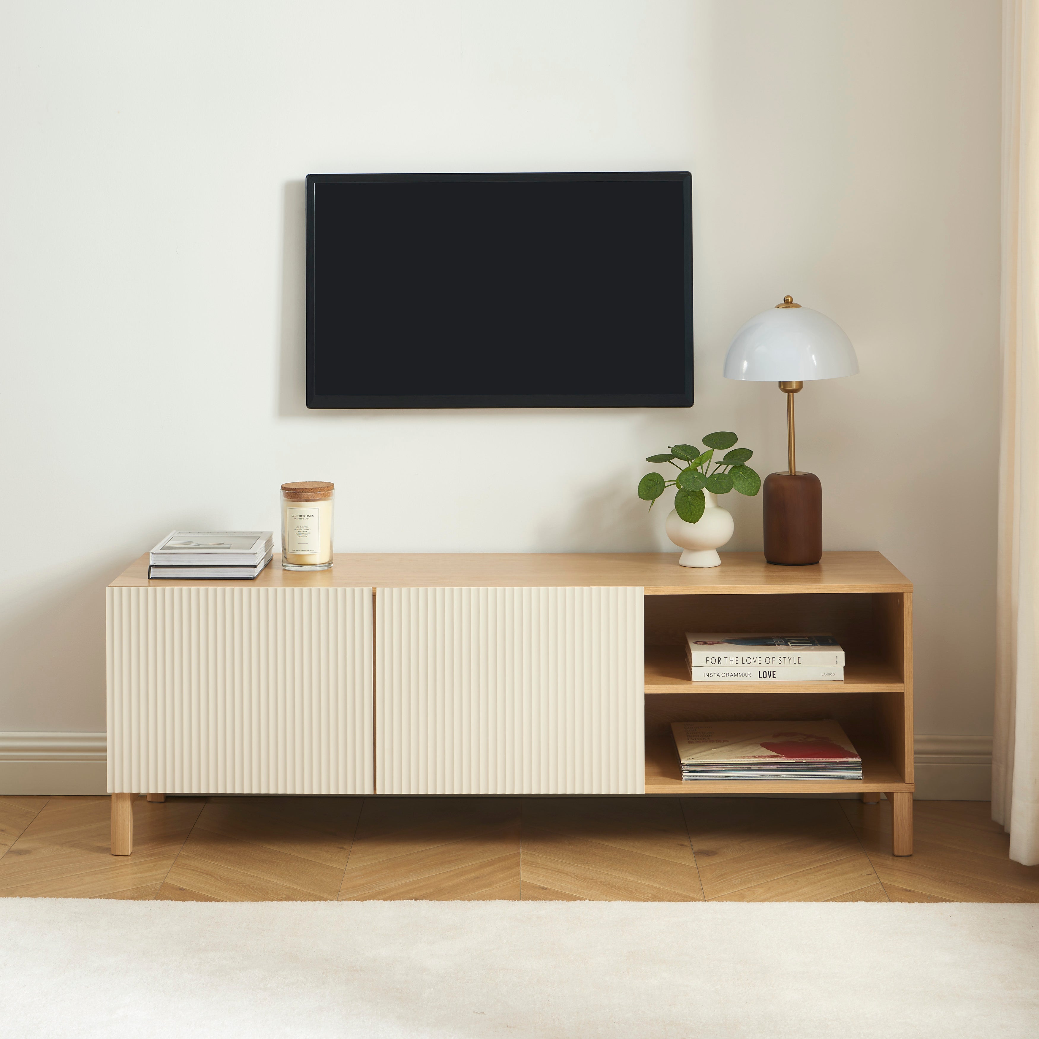 ORCA TV Stand with Storage – Beige