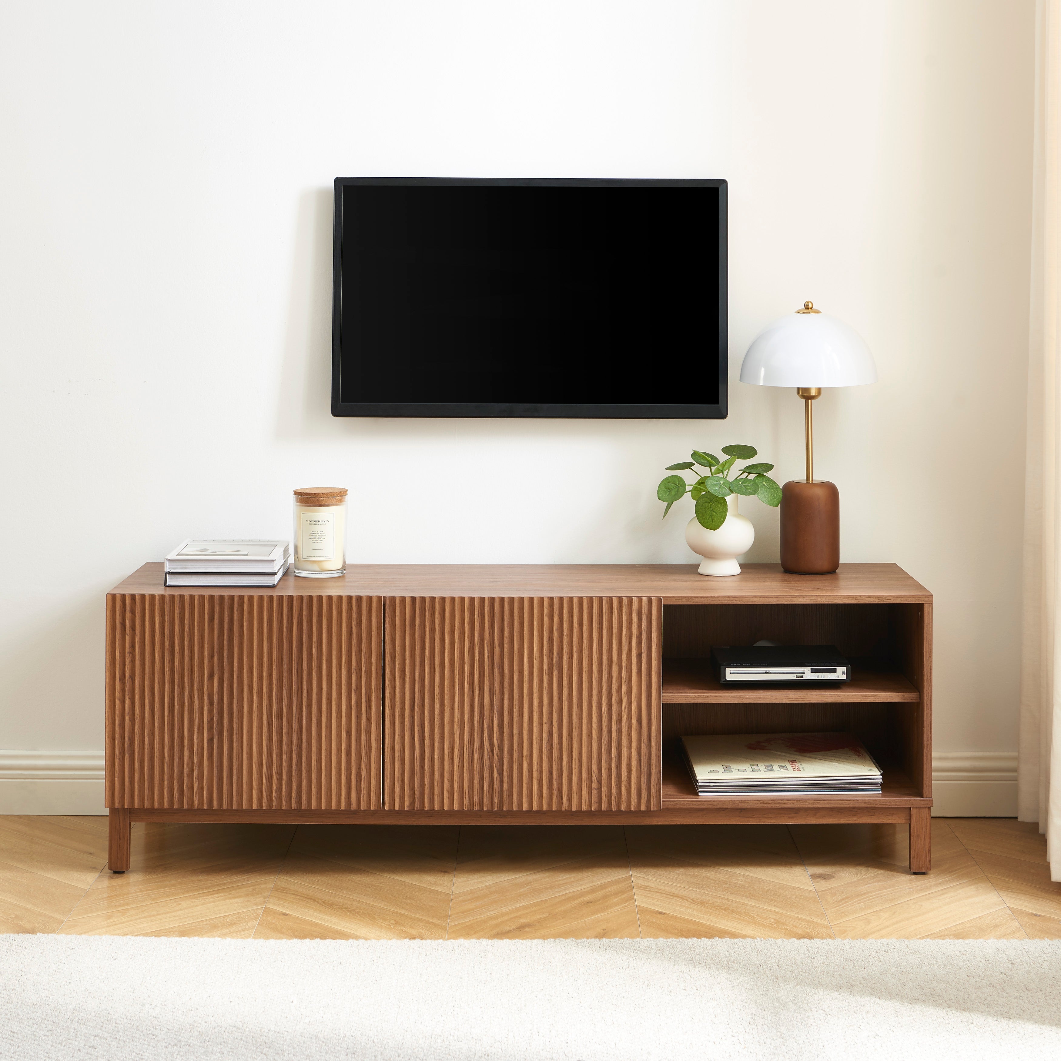 ORCA TV Stand with Storage – Walnut
