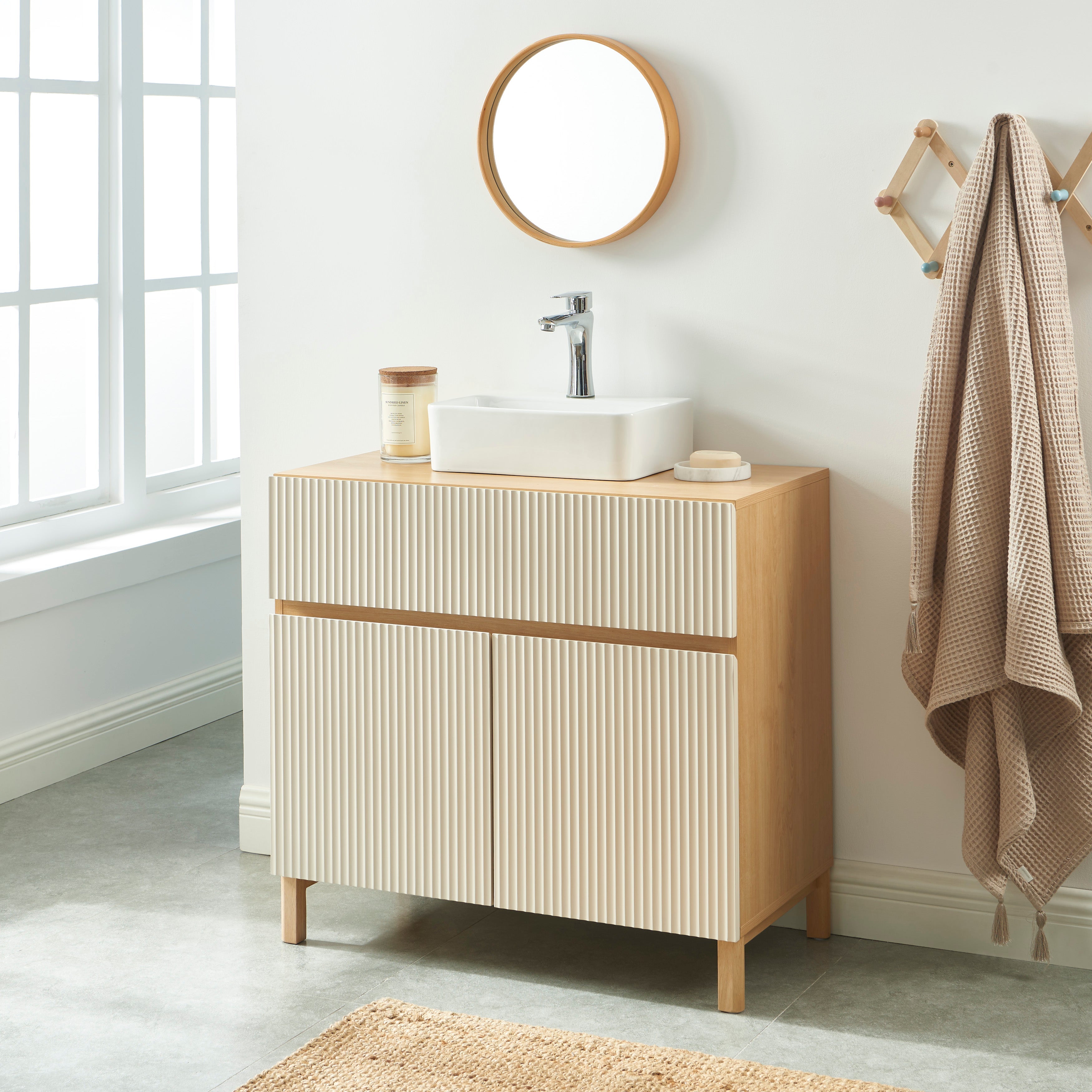 ORCA Under-Sink Bathroom Cabinet – Beige