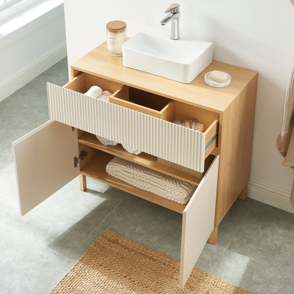 ORCA Under-Sink Bathroom Cabinet – Beige
