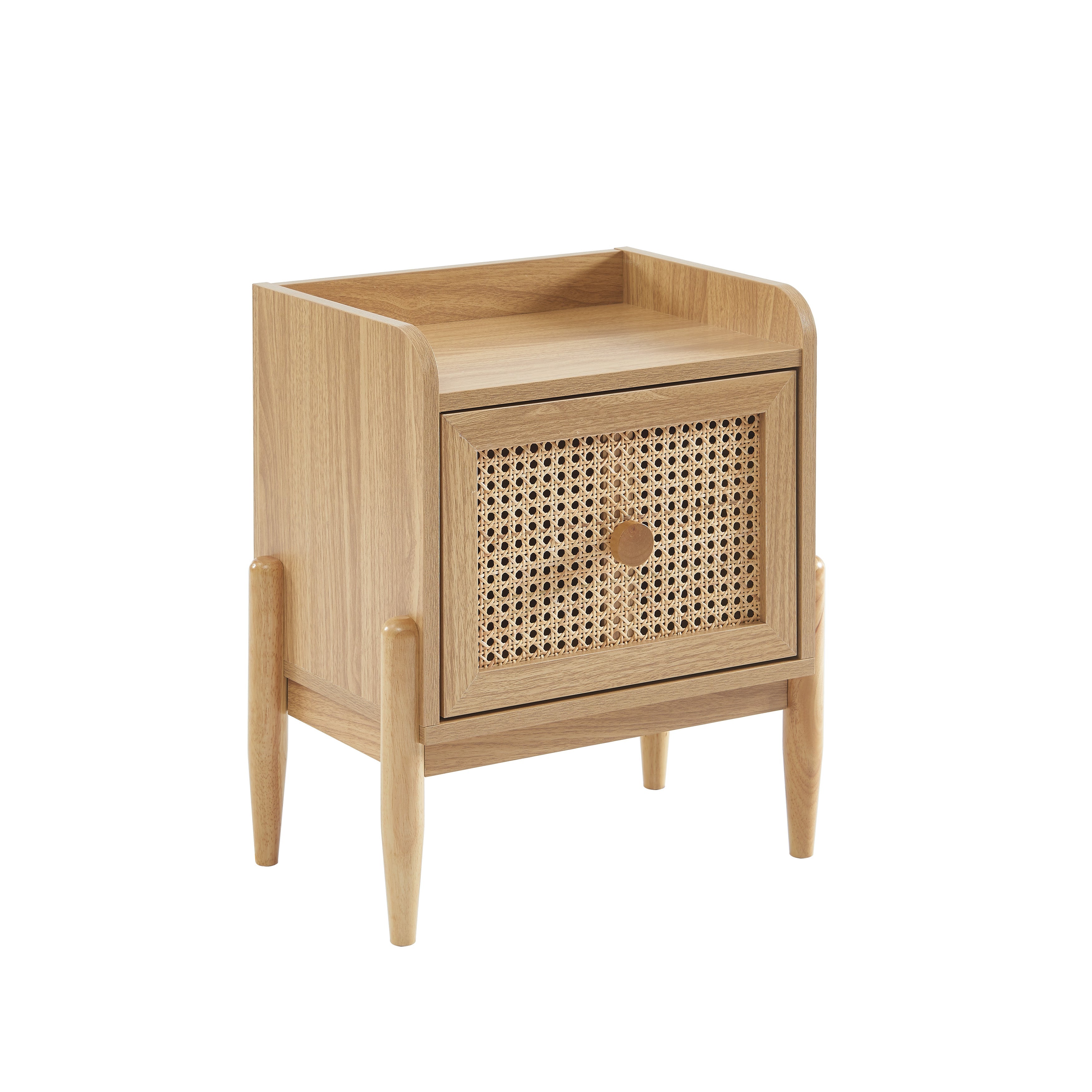 PABLO Kids Nightstand with Rattan Cane Detailing