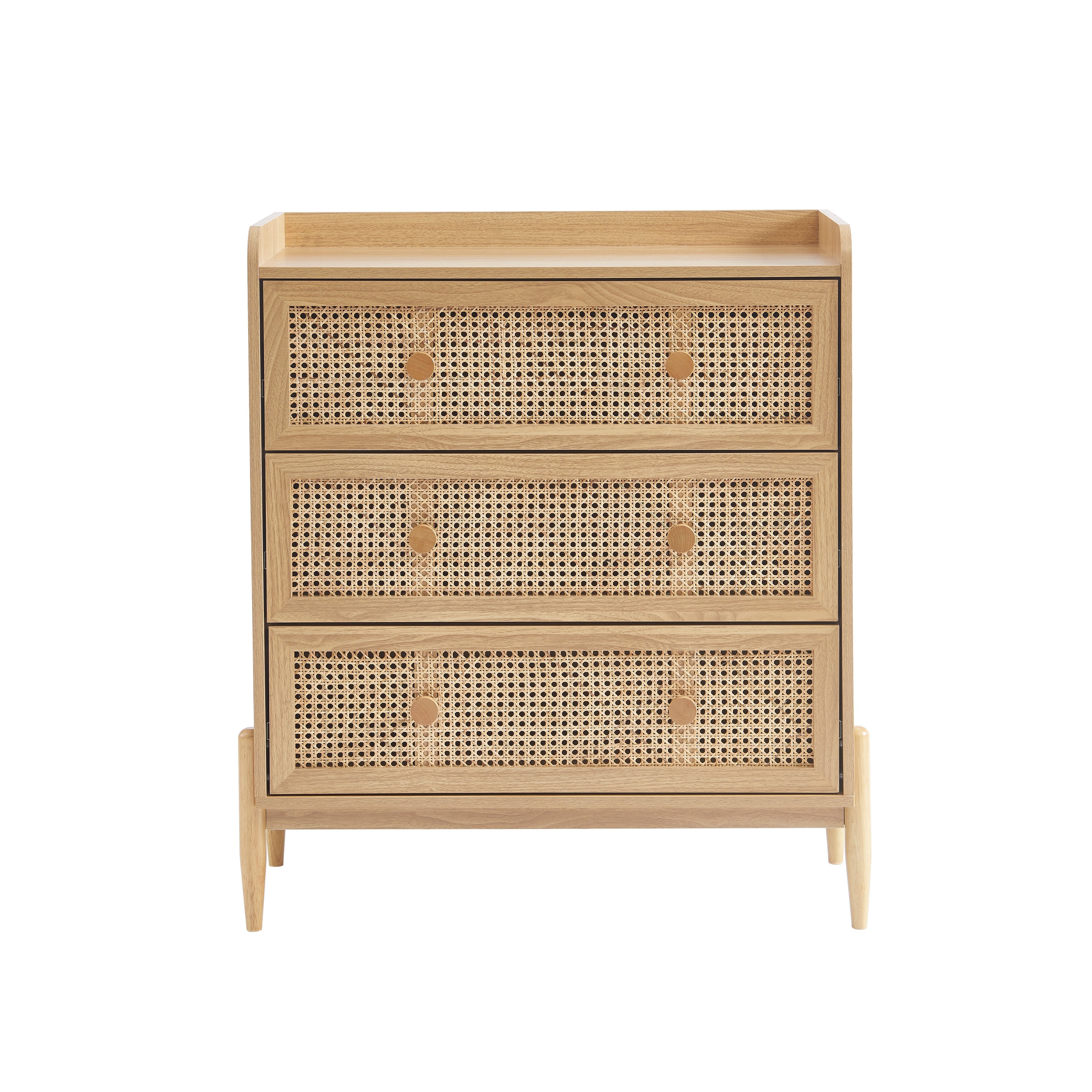 PABLO Kids Chest of Drawers with Rattan Cane Detailing
