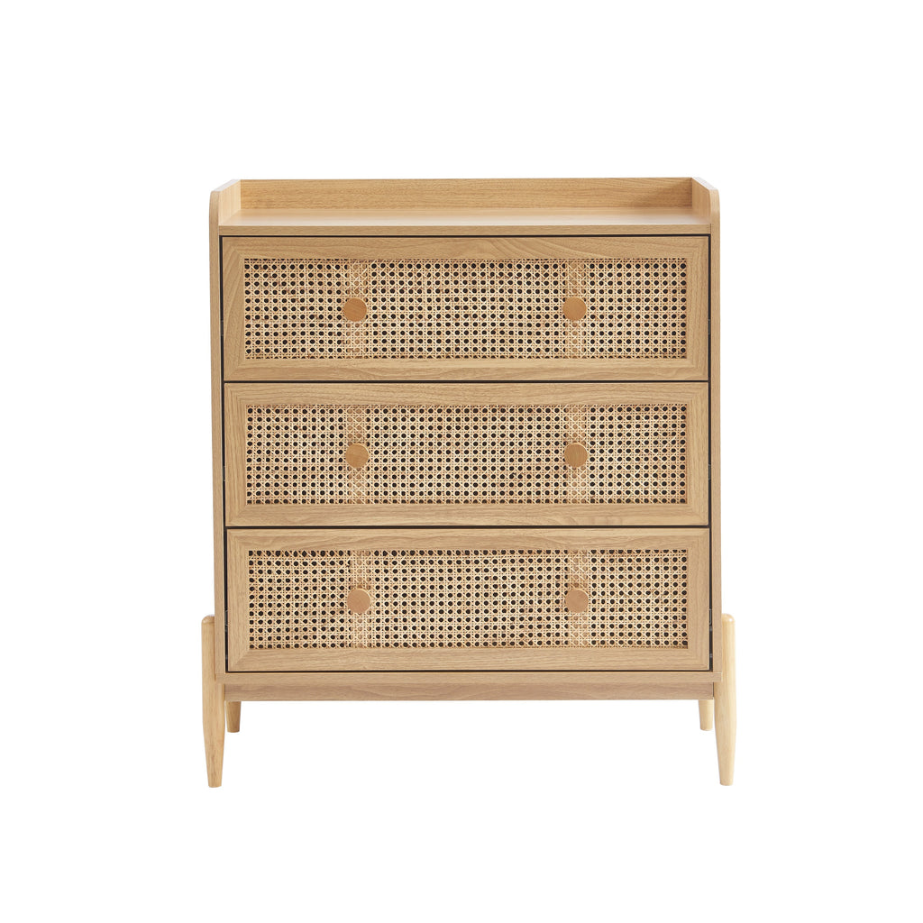PABLO Kids Chest of Drawers with Rattan Cane Detailing