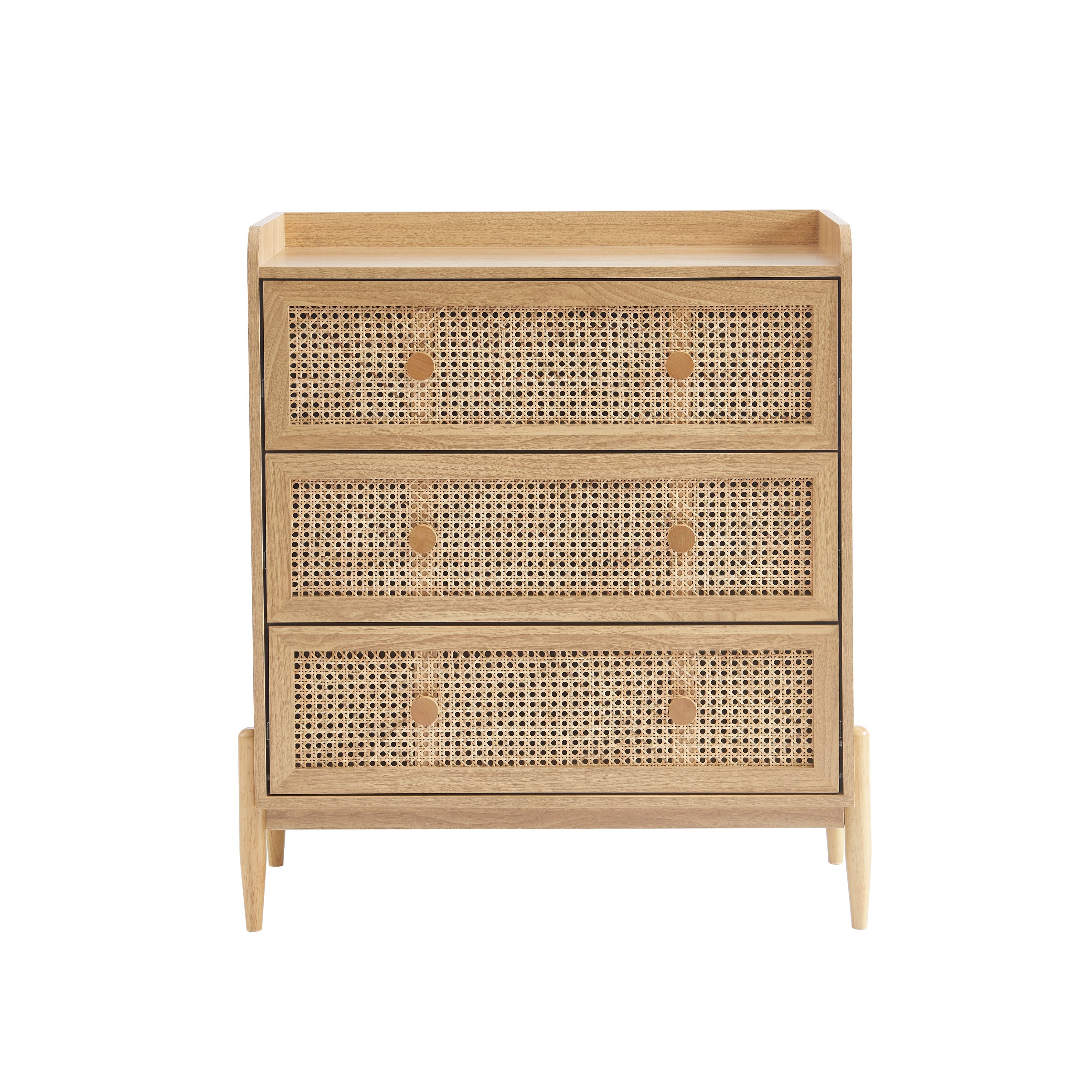 PABLO Kids Chest of Drawers with Rattan Cane Detailing