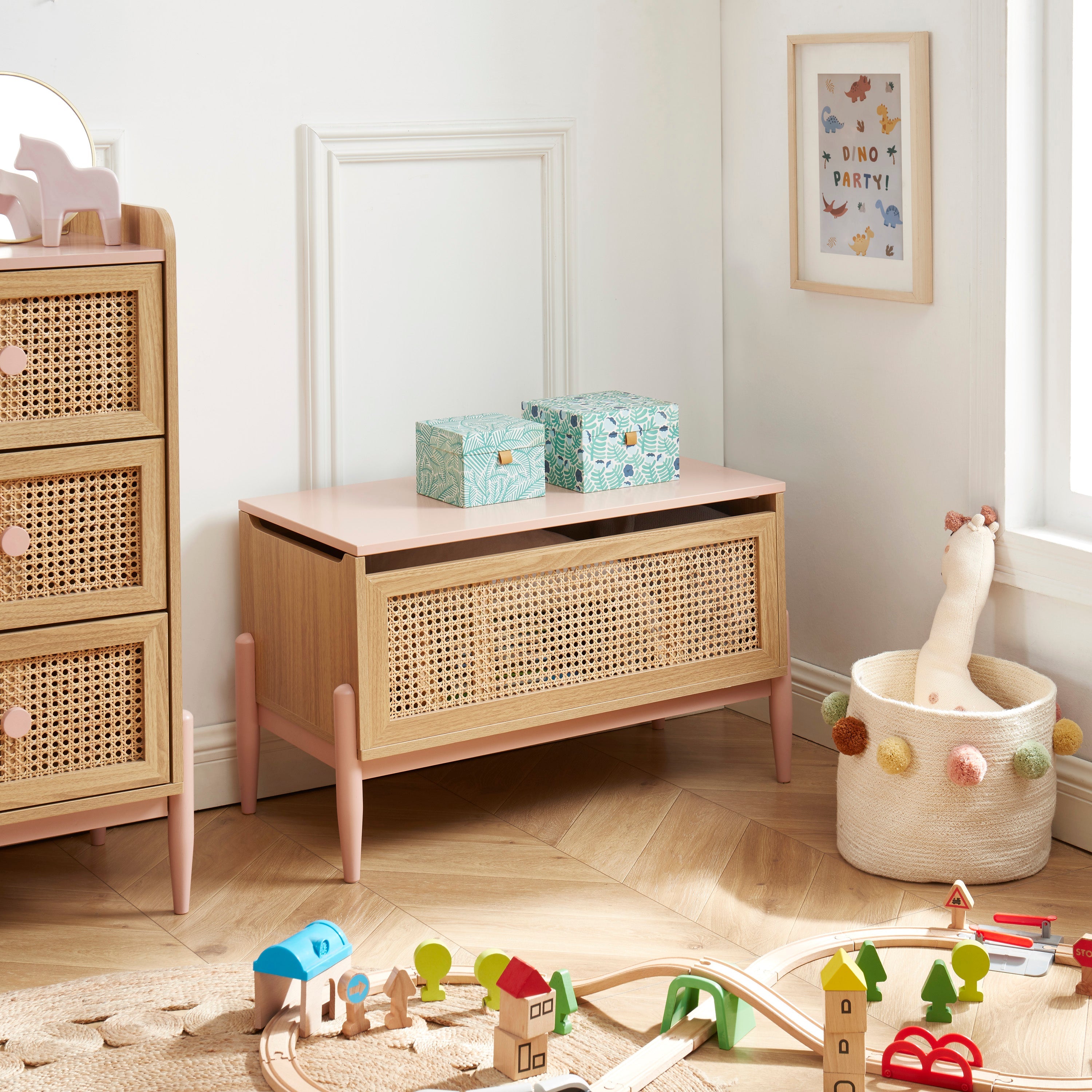 PABLO Kids Toy Storage Chest – Pink