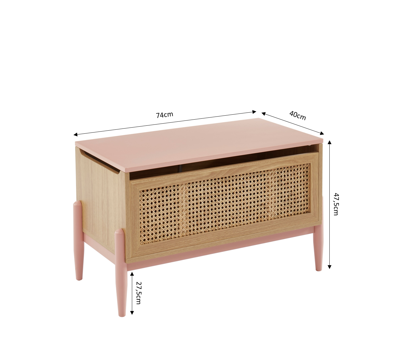 PABLO Kids Toy Storage Chest – Pink