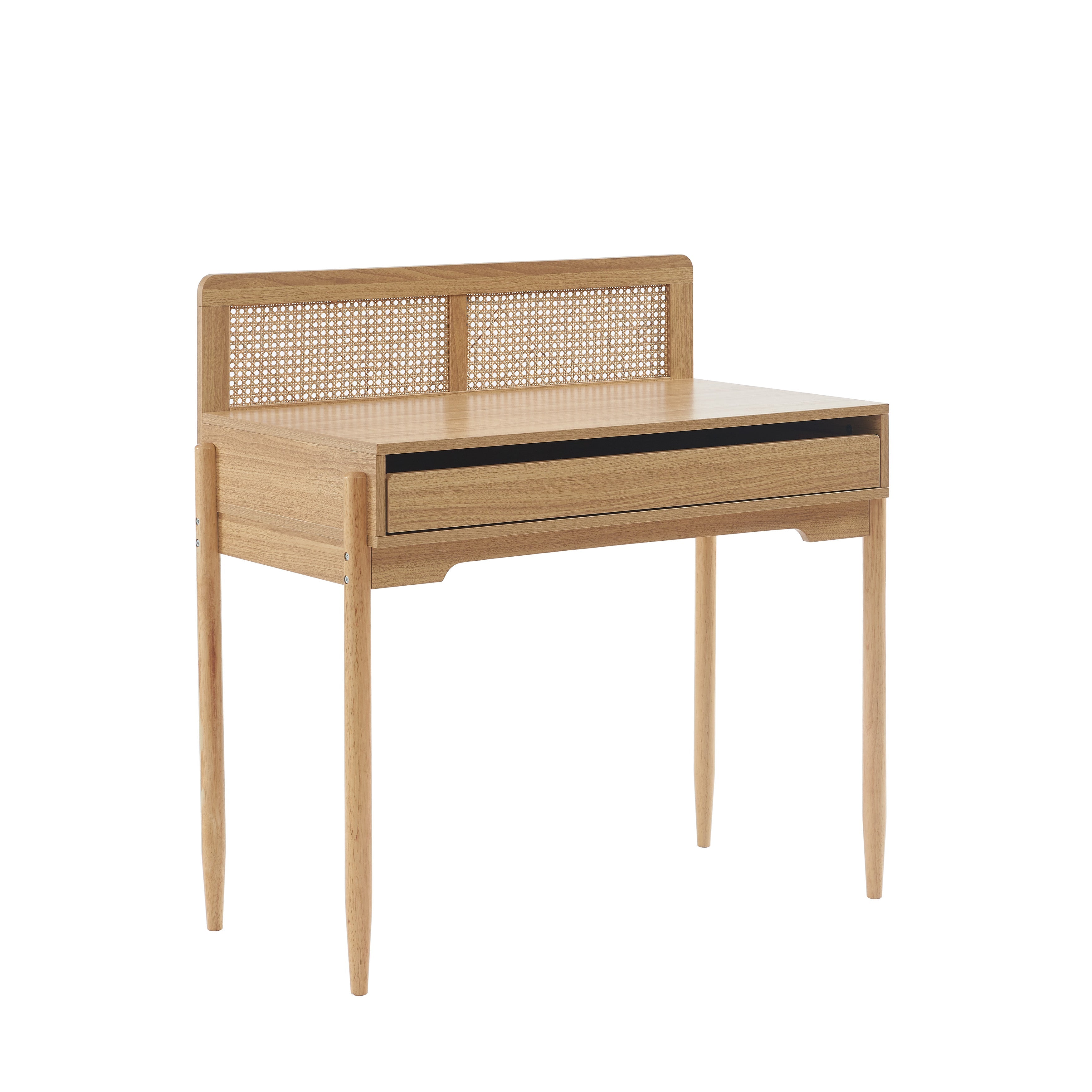 PABLO Kids Desk with Rattan Cane Detailing