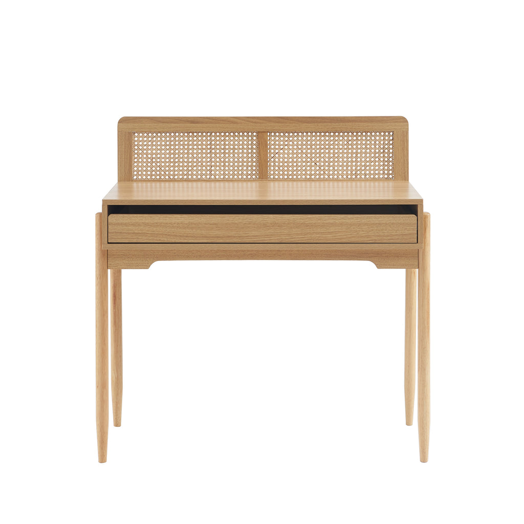 PABLO Kids Desk with Rattan Cane Detailing
